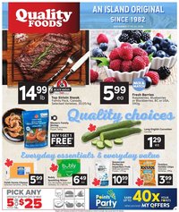 Quality Foods weekly flyer / circulaire