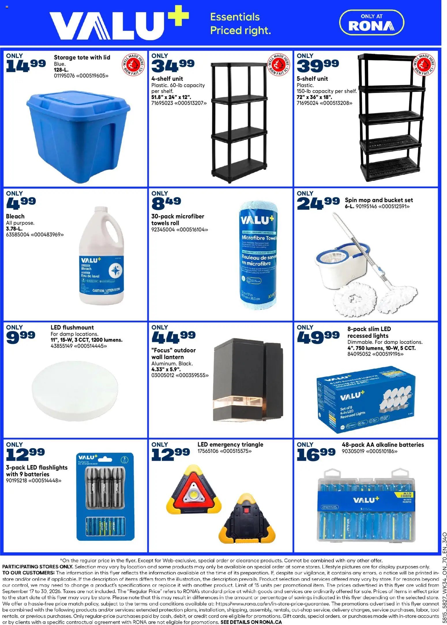 Rona weekly flyer