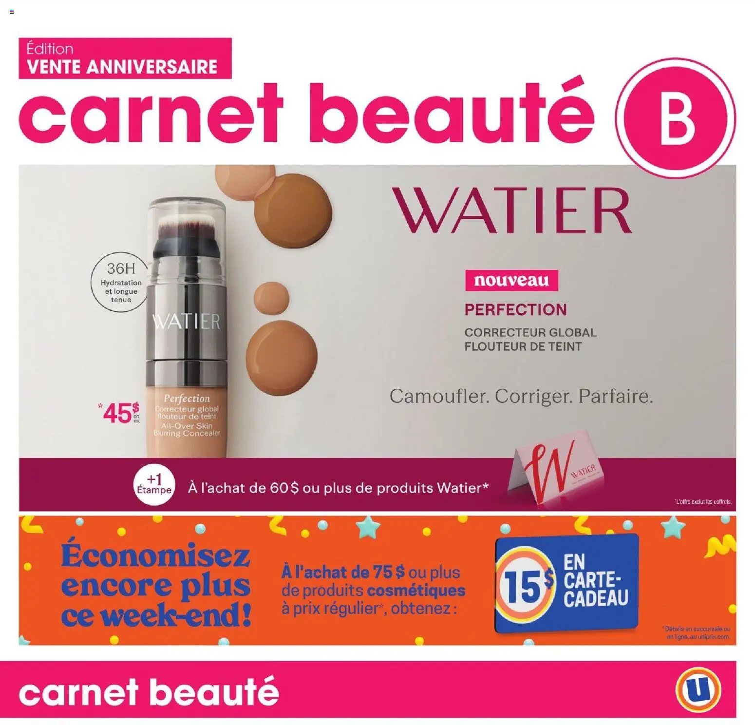 Uniprix - Carnet beauté