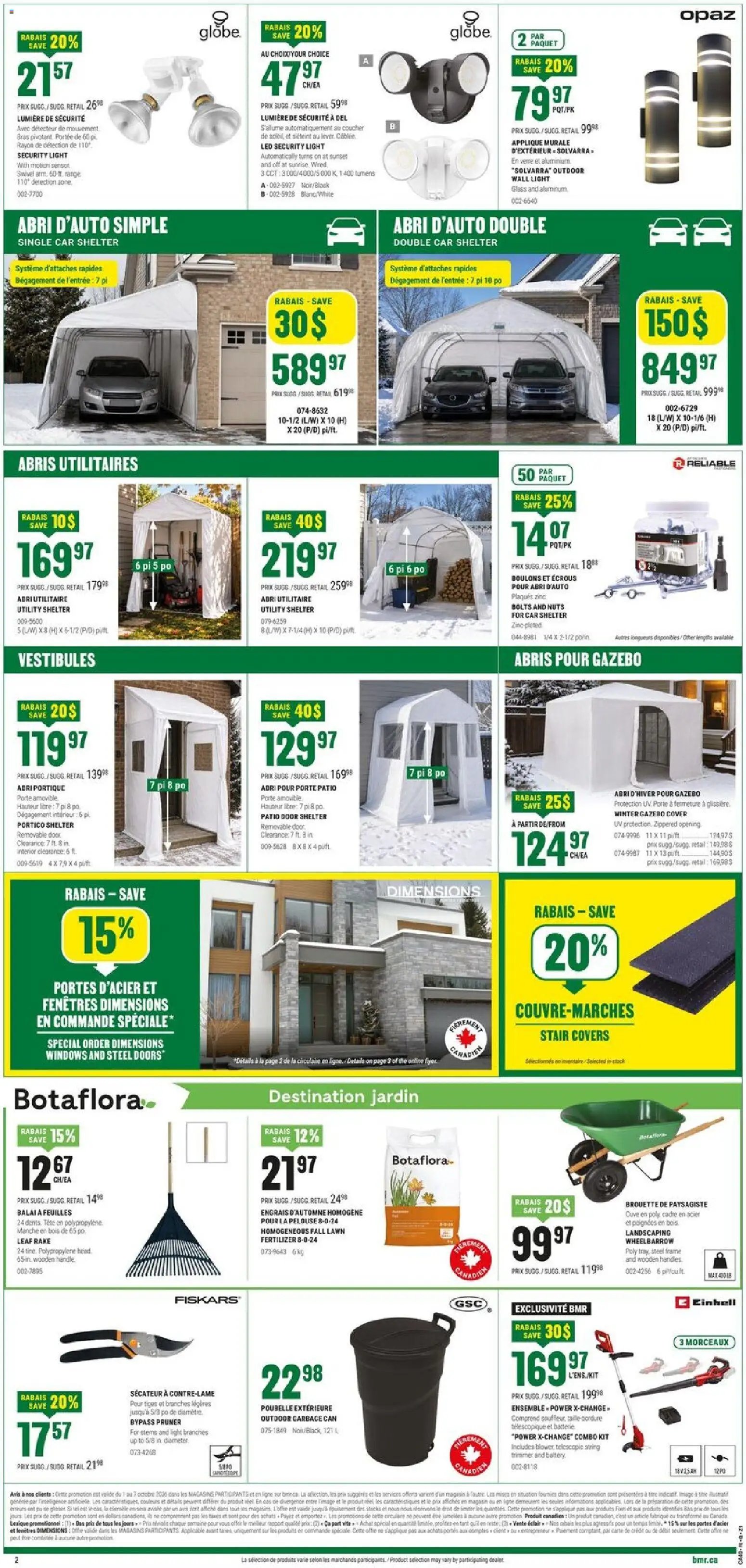 BMR weekly flyer / circulaire