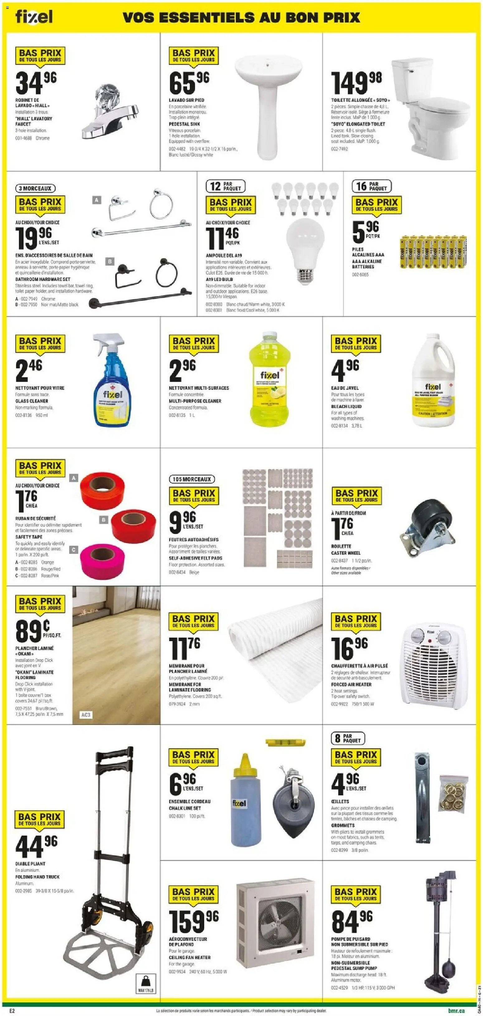 BMR weekly flyer / circulaire