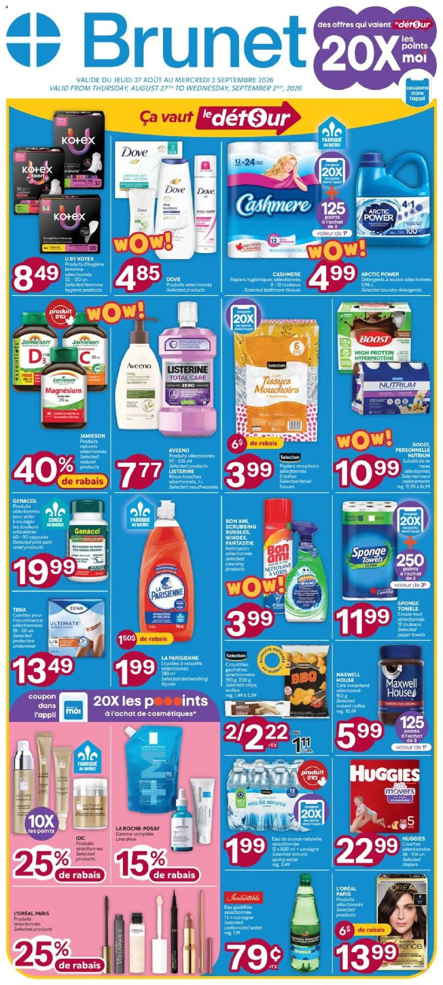 Brunet weekly flyer / circulaire