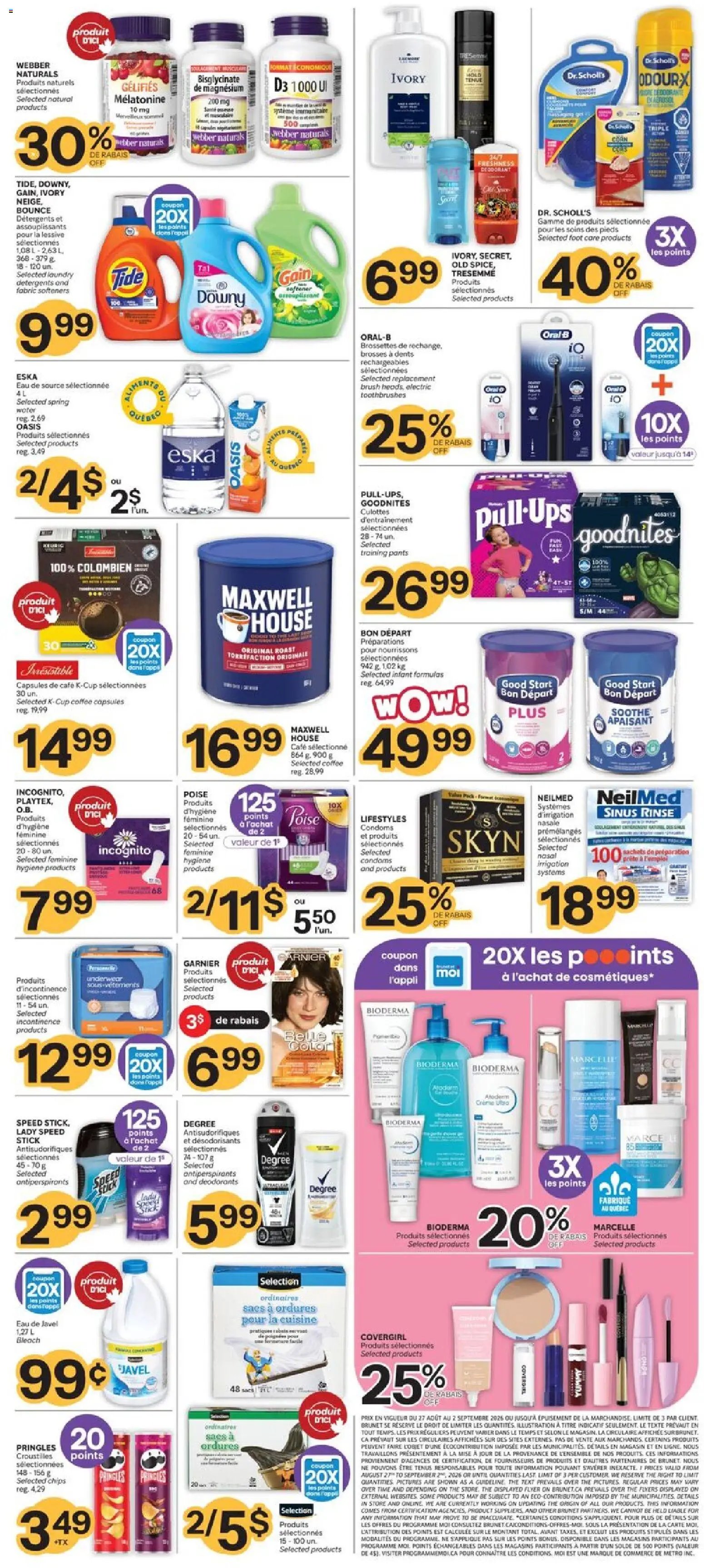 Brunet weekly flyer / circulaire