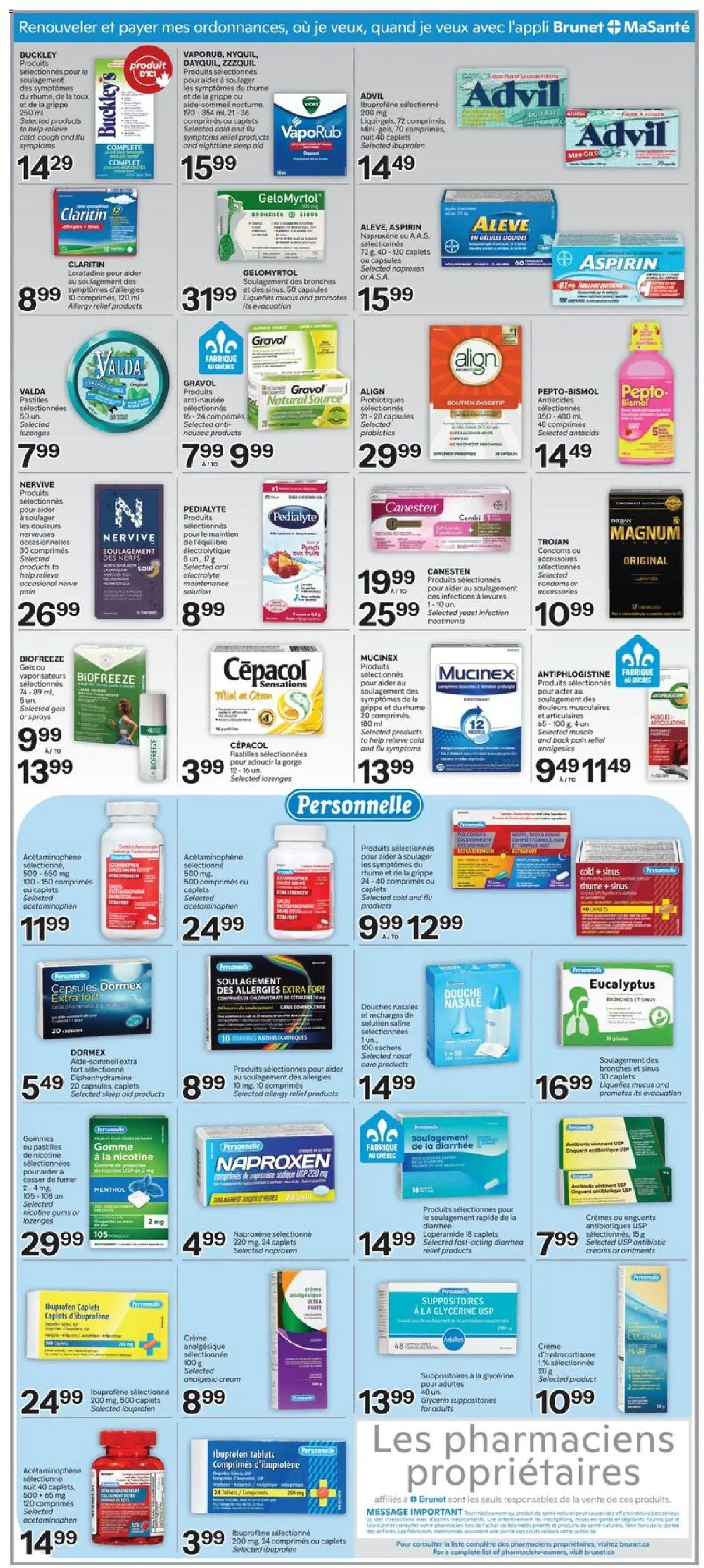 Brunet weekly flyer / circulaire
