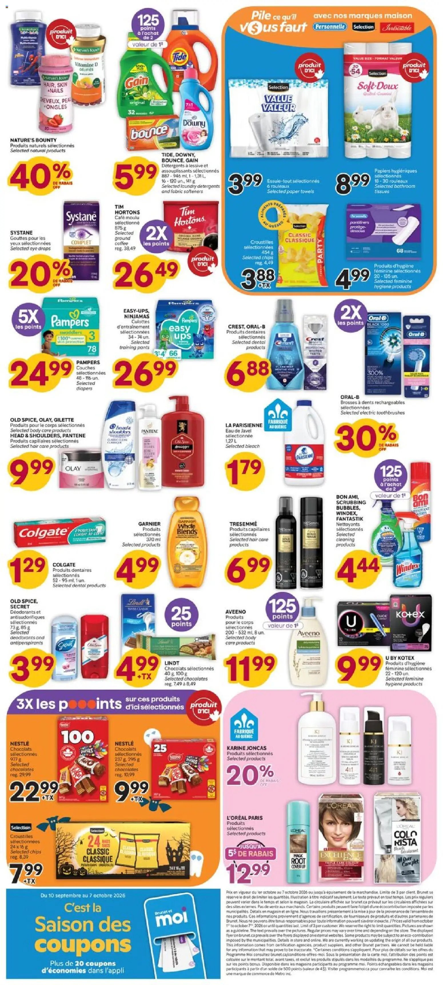 Brunet weekly flyer / circulaire