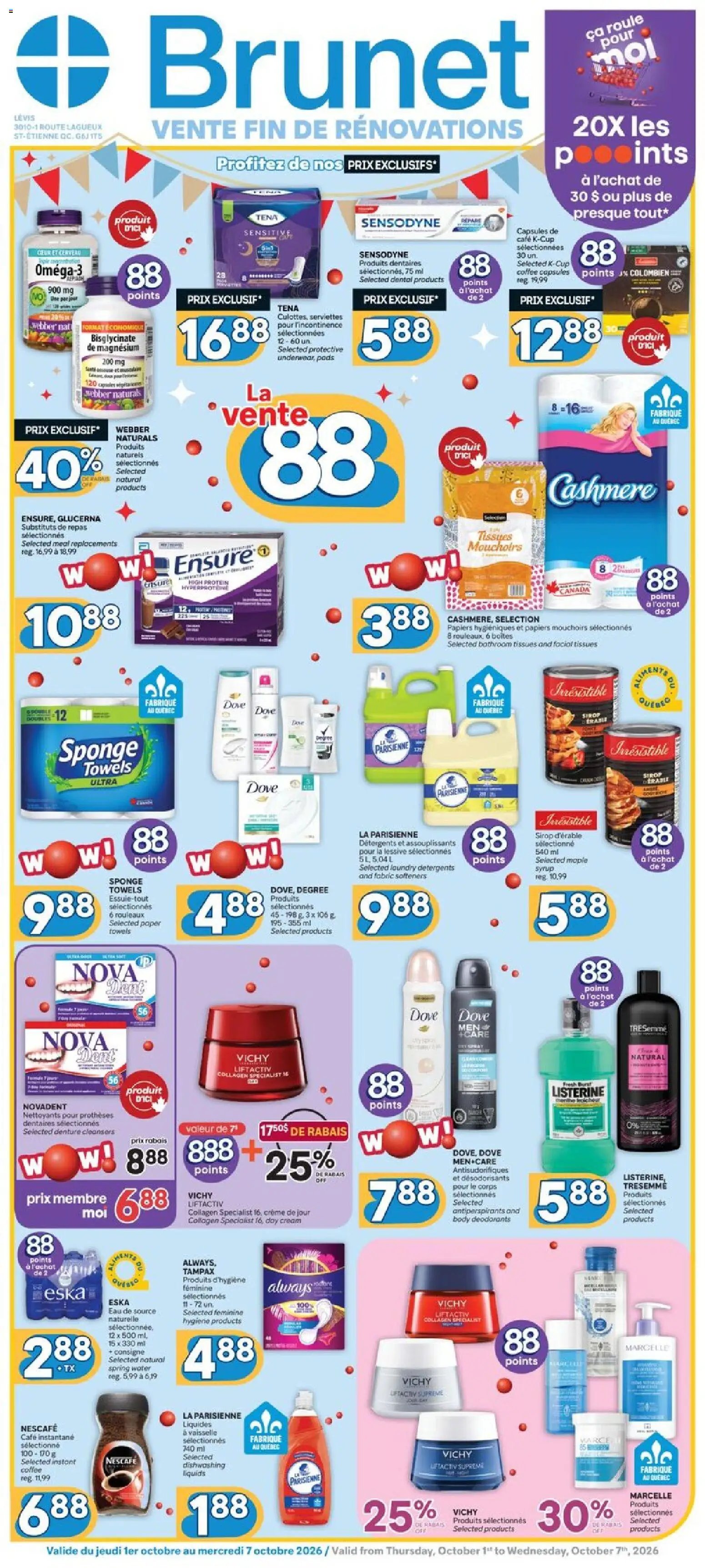 Brunet weekly flyer / circulaire