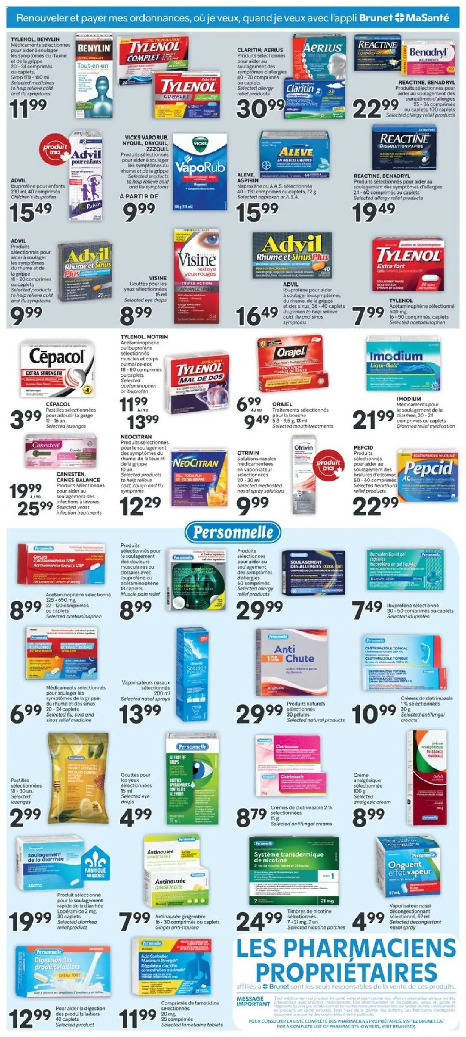 Brunet weekly flyer / circulaire