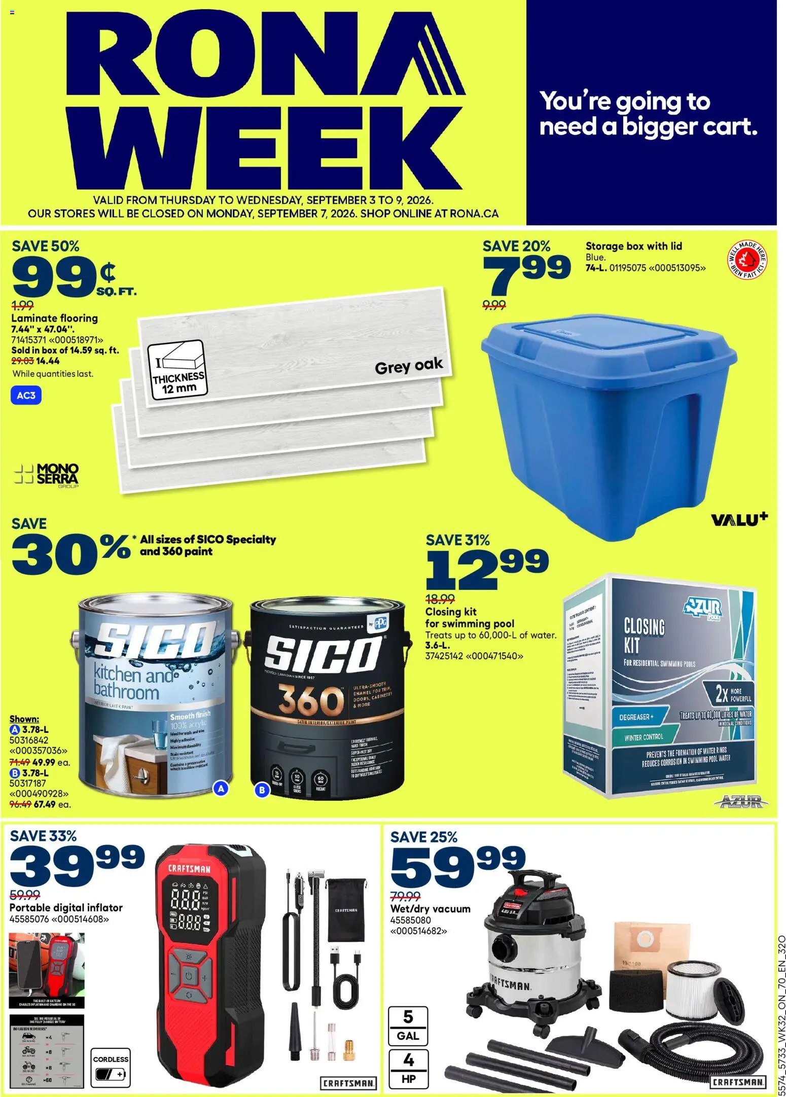 Rona weekly flyer