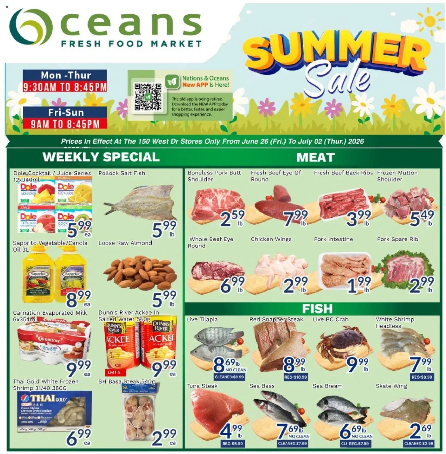 Oceans weekly flyer / circulaire