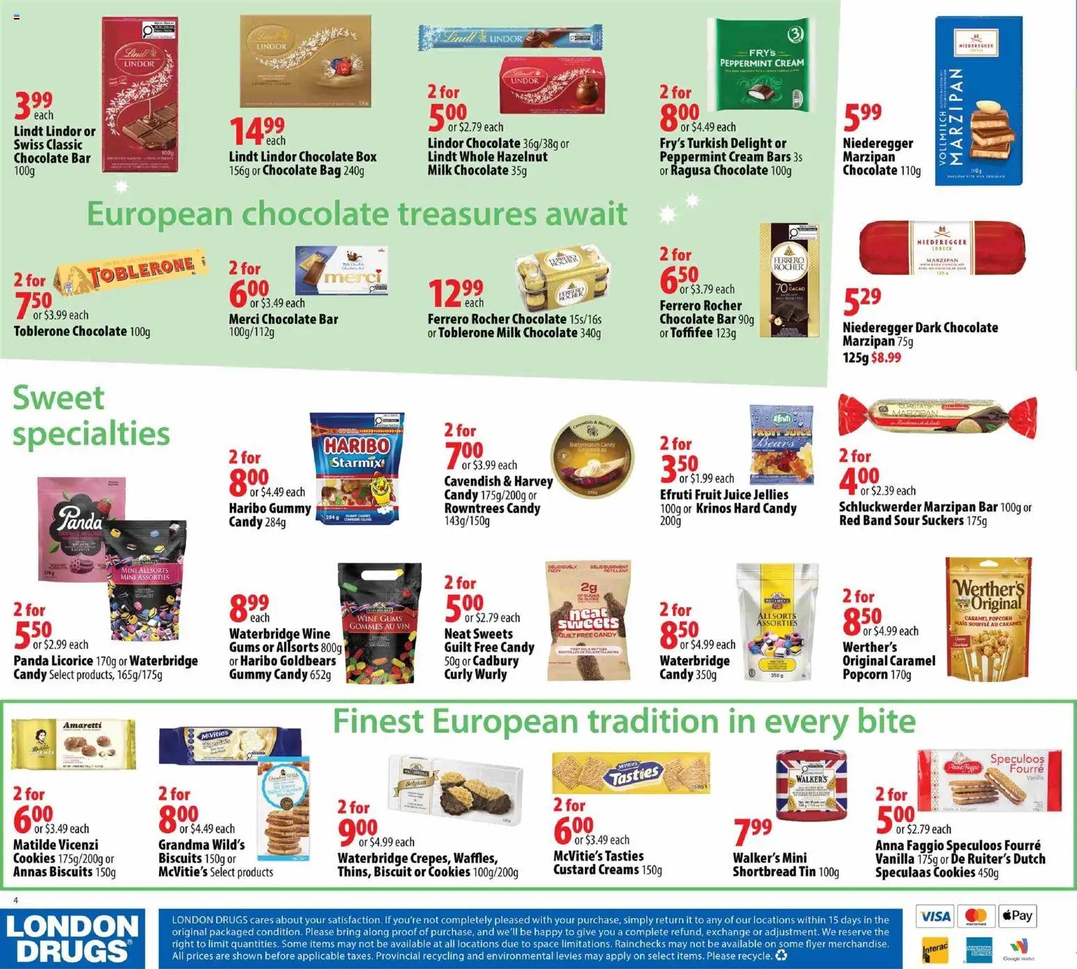 London Drugs flyer - Foods of Europe