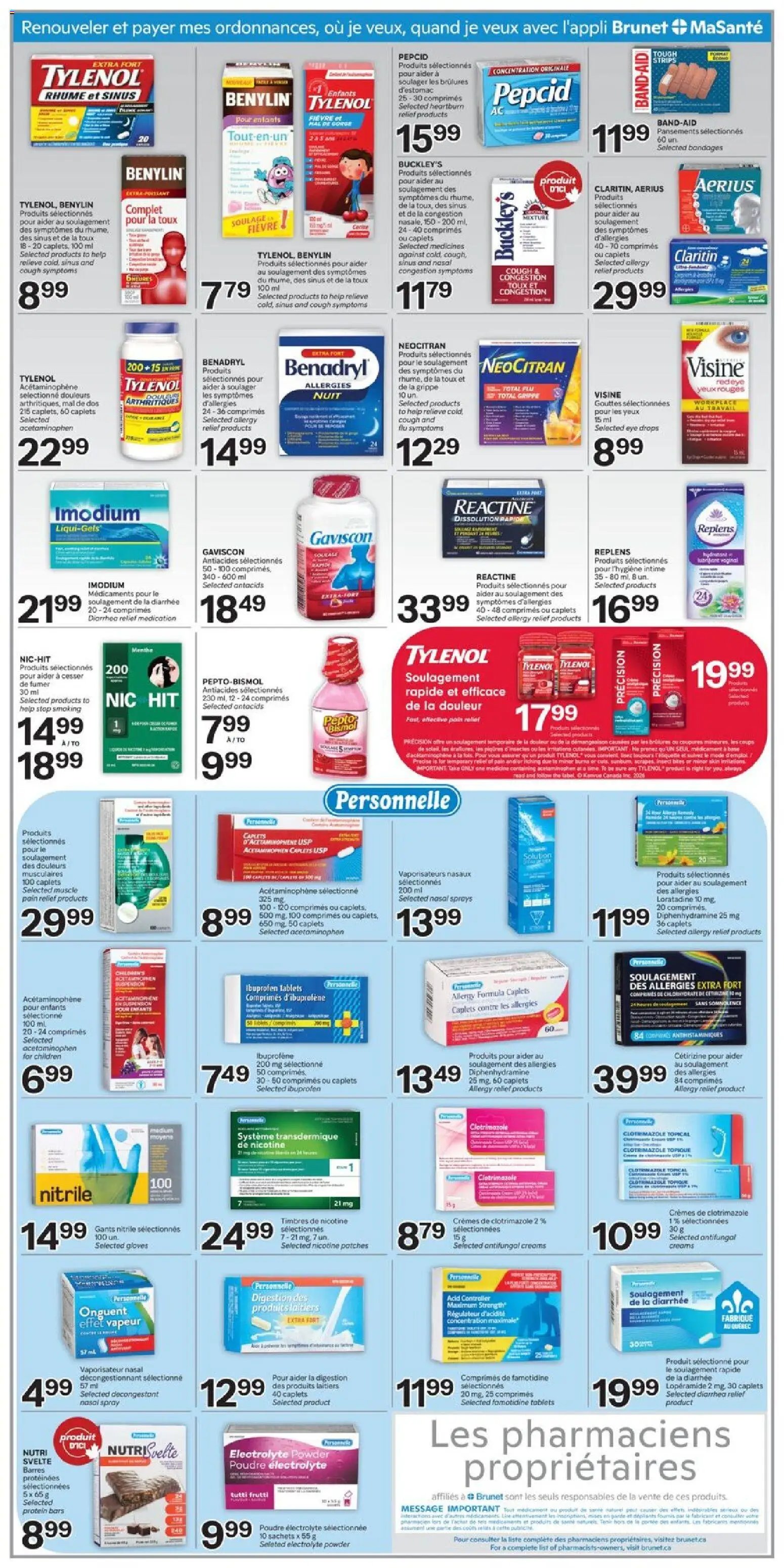 Brunet weekly flyer / circulaire