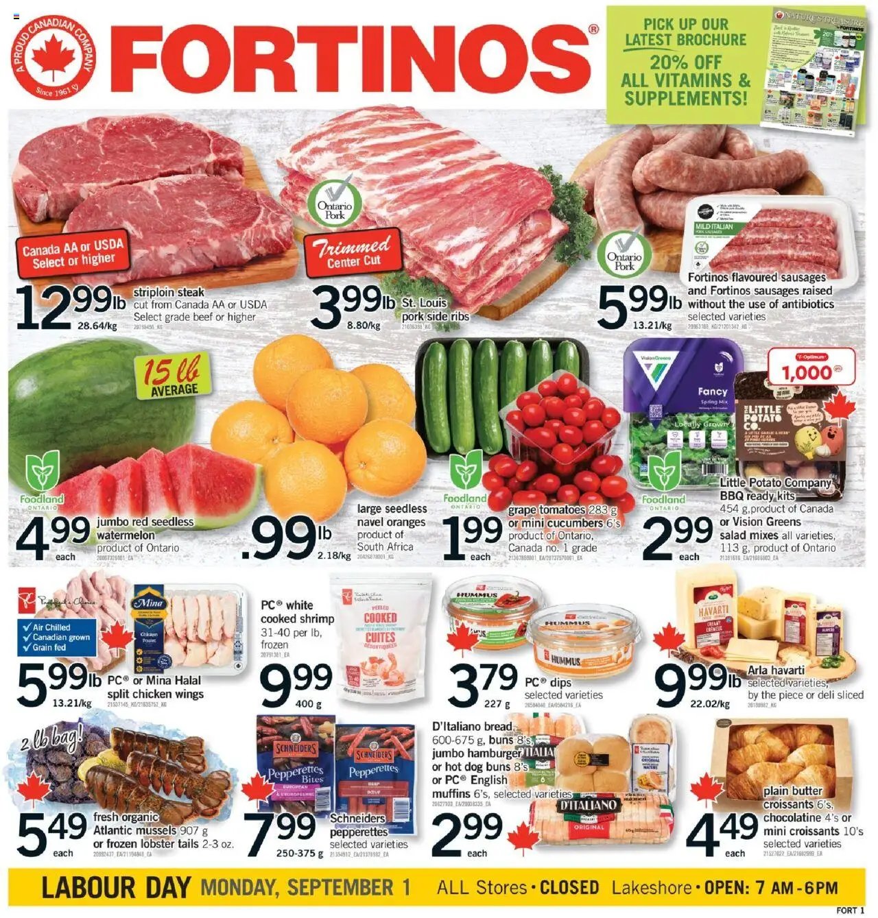 Fortinos weekly flyer / circulaire