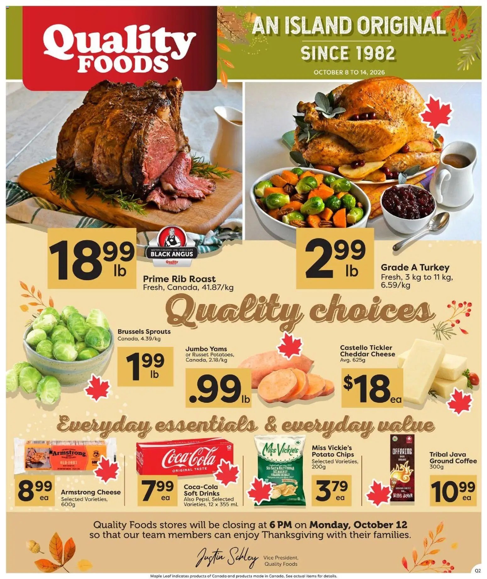 Quality Foods weekly flyer / circulaire