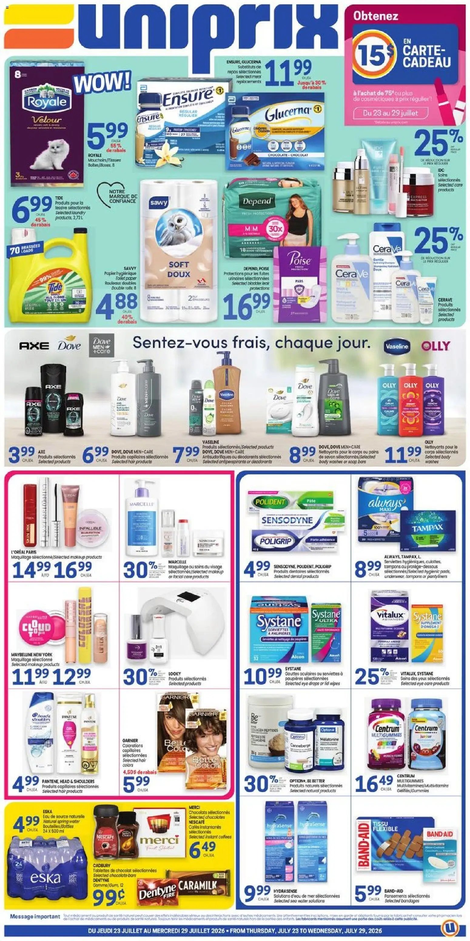 Uniprix weekly flyer / circulaire