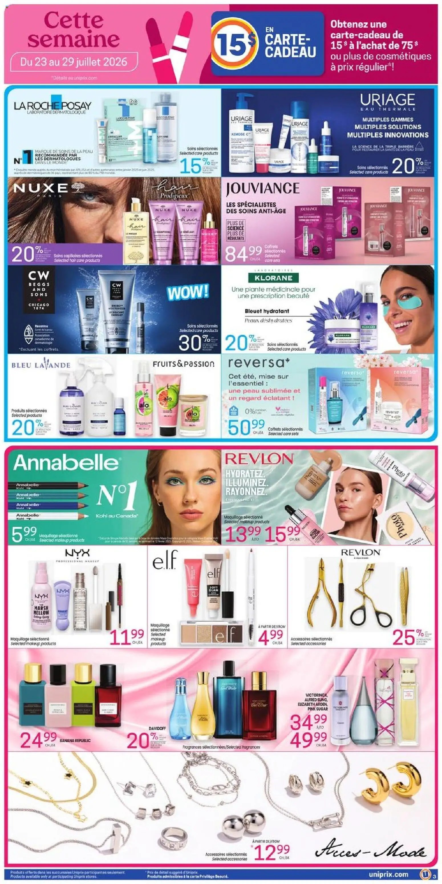 Uniprix weekly flyer / circulaire
