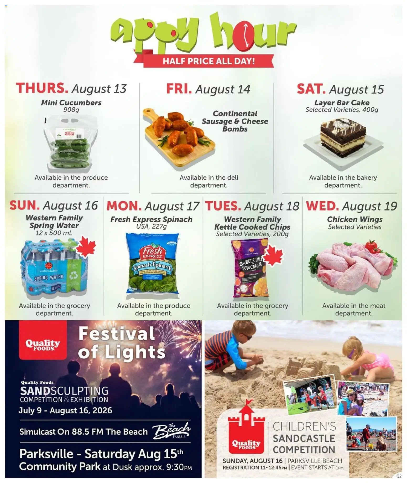 Quality Foods weekly flyer / circulaire