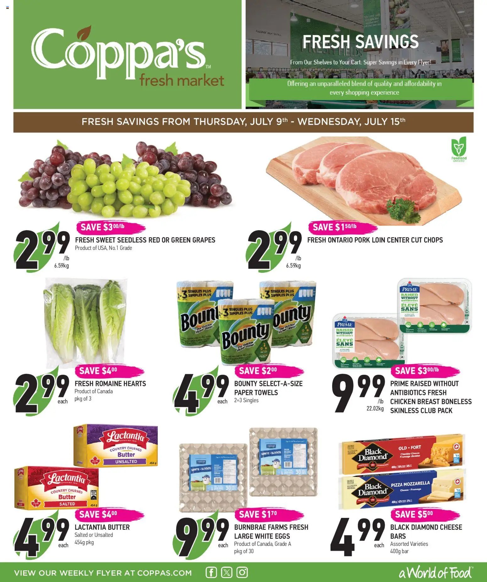 Coppas Fresh Market weekly flyer / circulaire