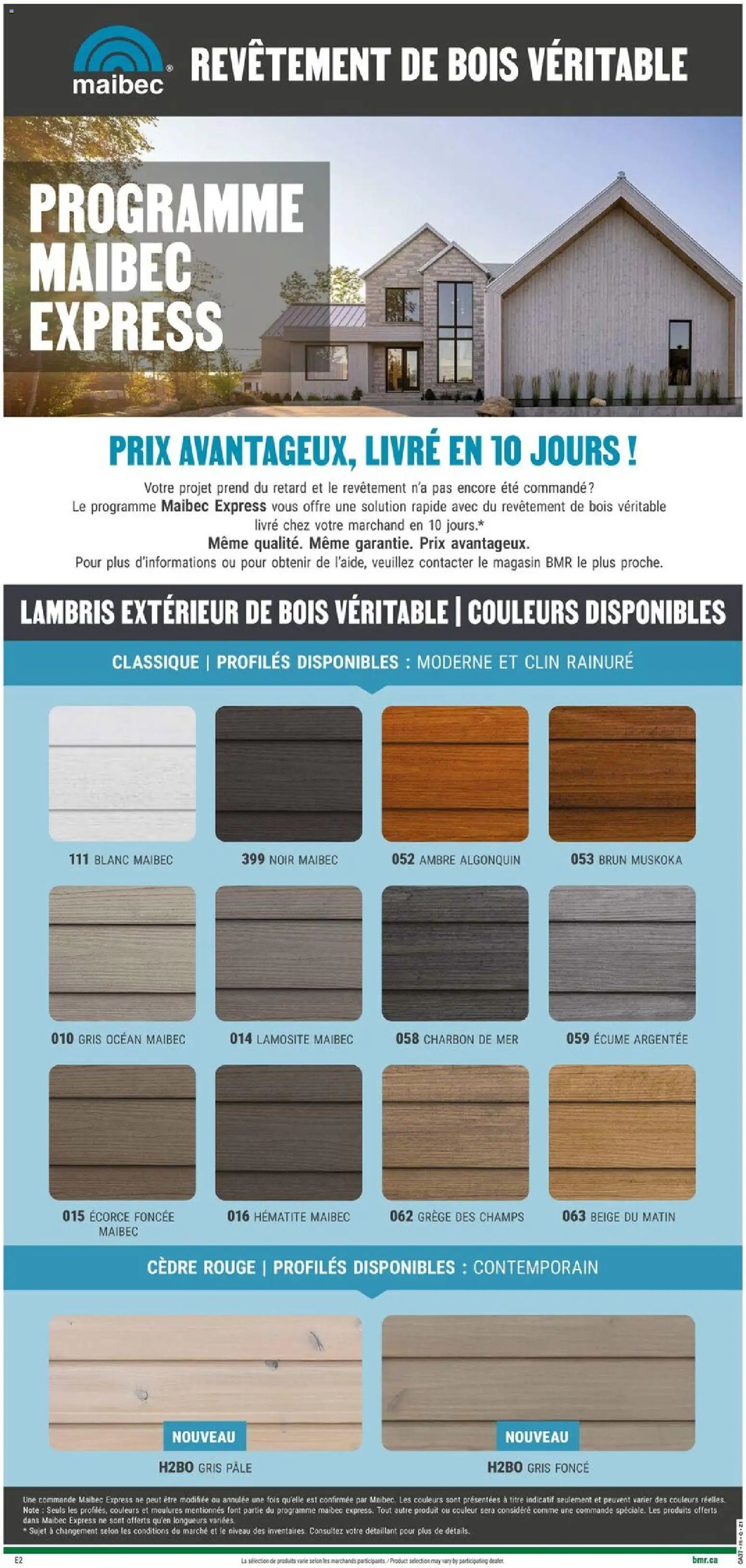 BMR weekly flyer / circulaire