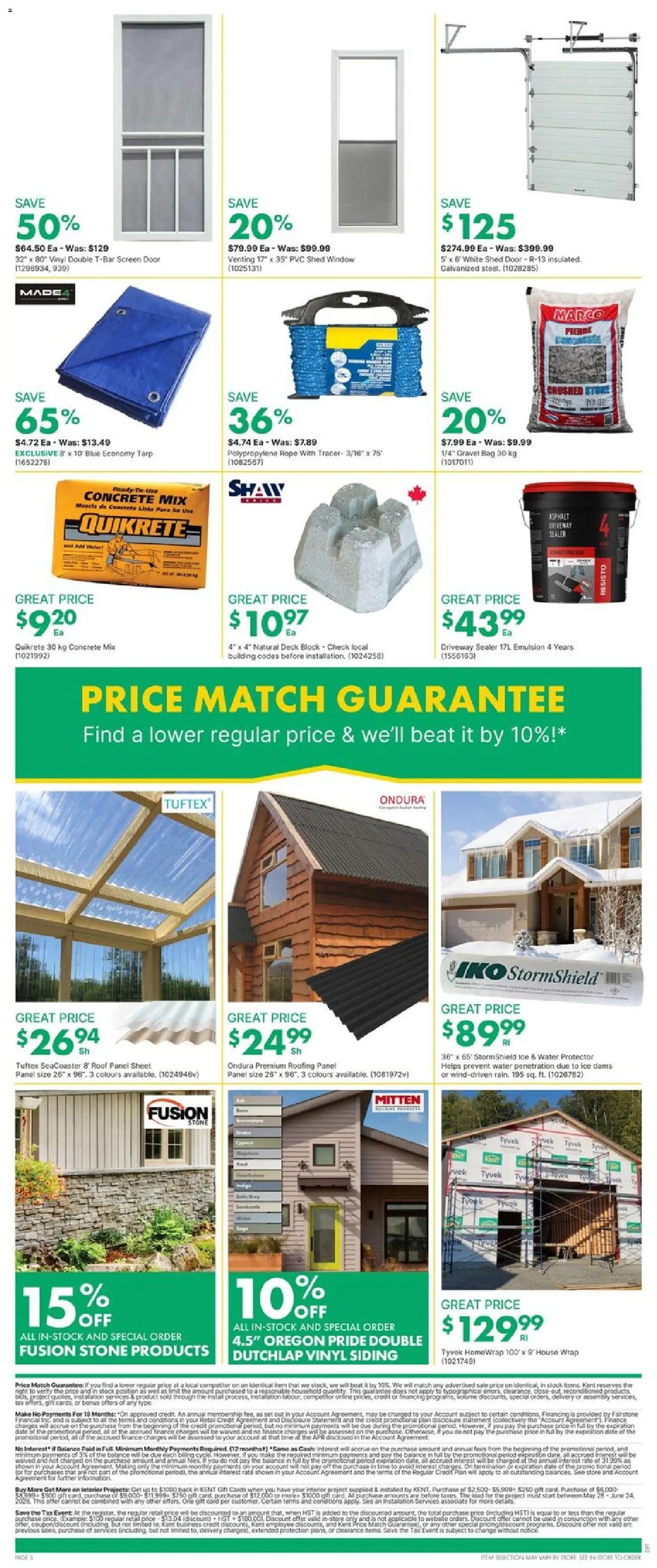Kent weekly flyer / circulaire