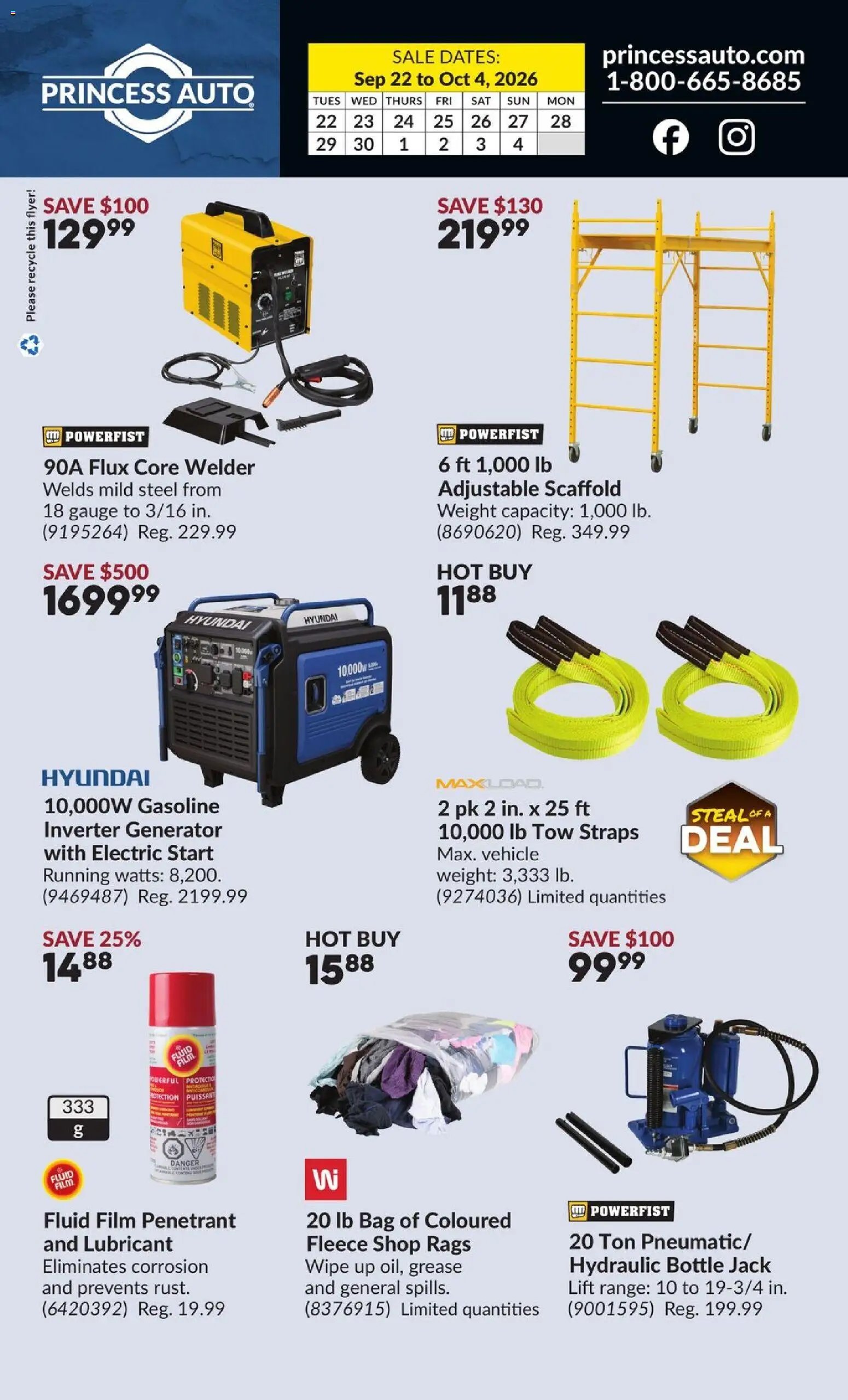 Princess Auto flyer - 2 Week Sale!