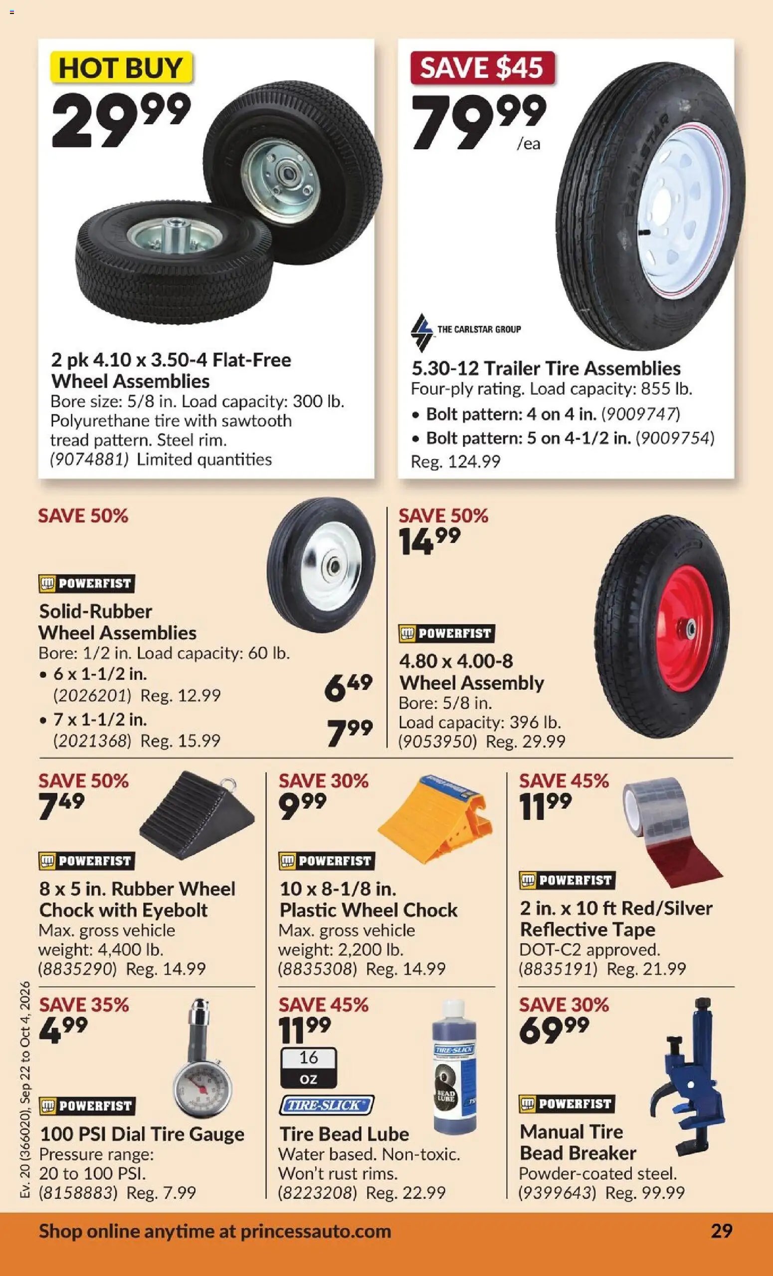 Princess Auto flyer - 2 Week Sale!