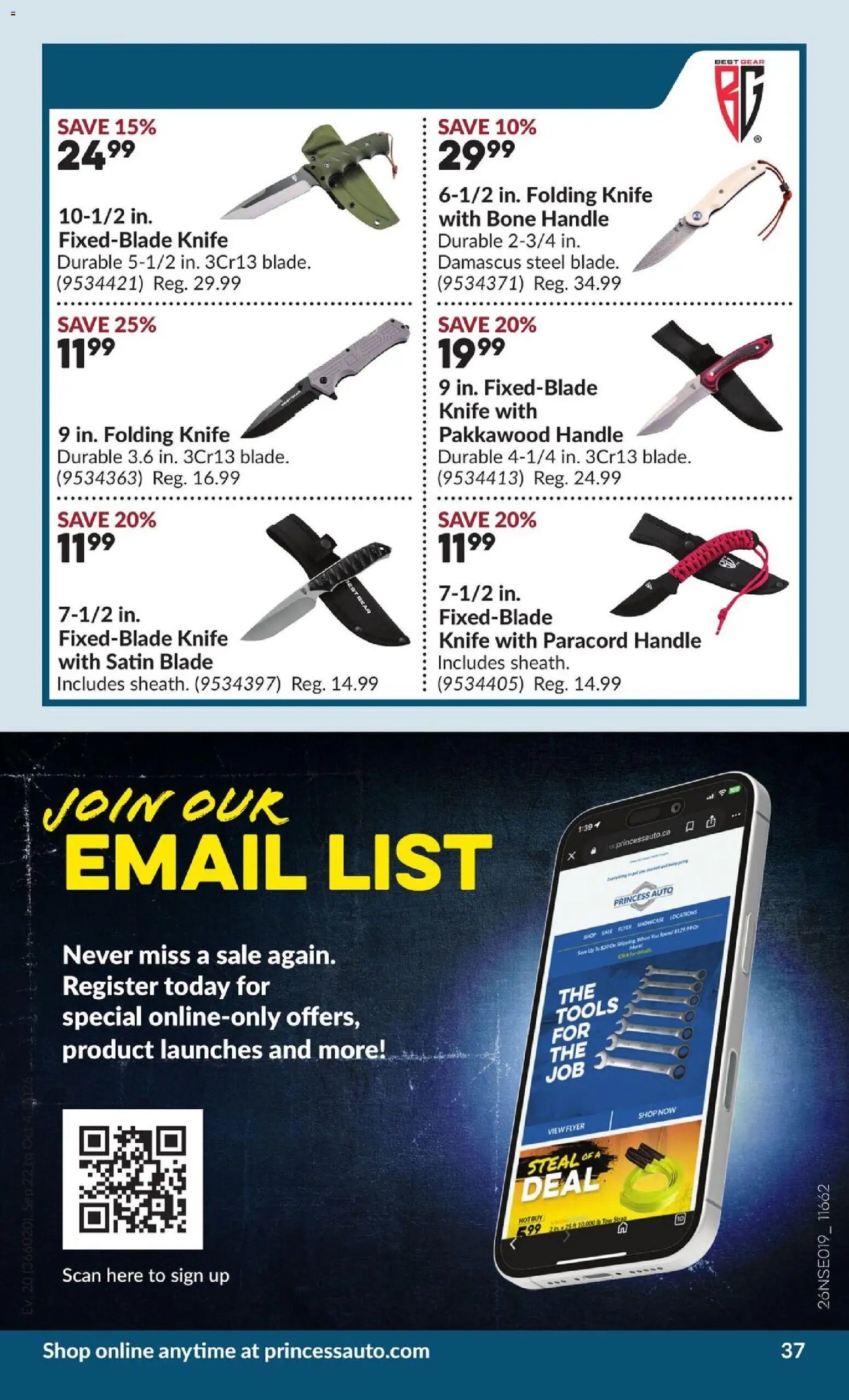 Princess Auto flyer - 2 Week Sale!