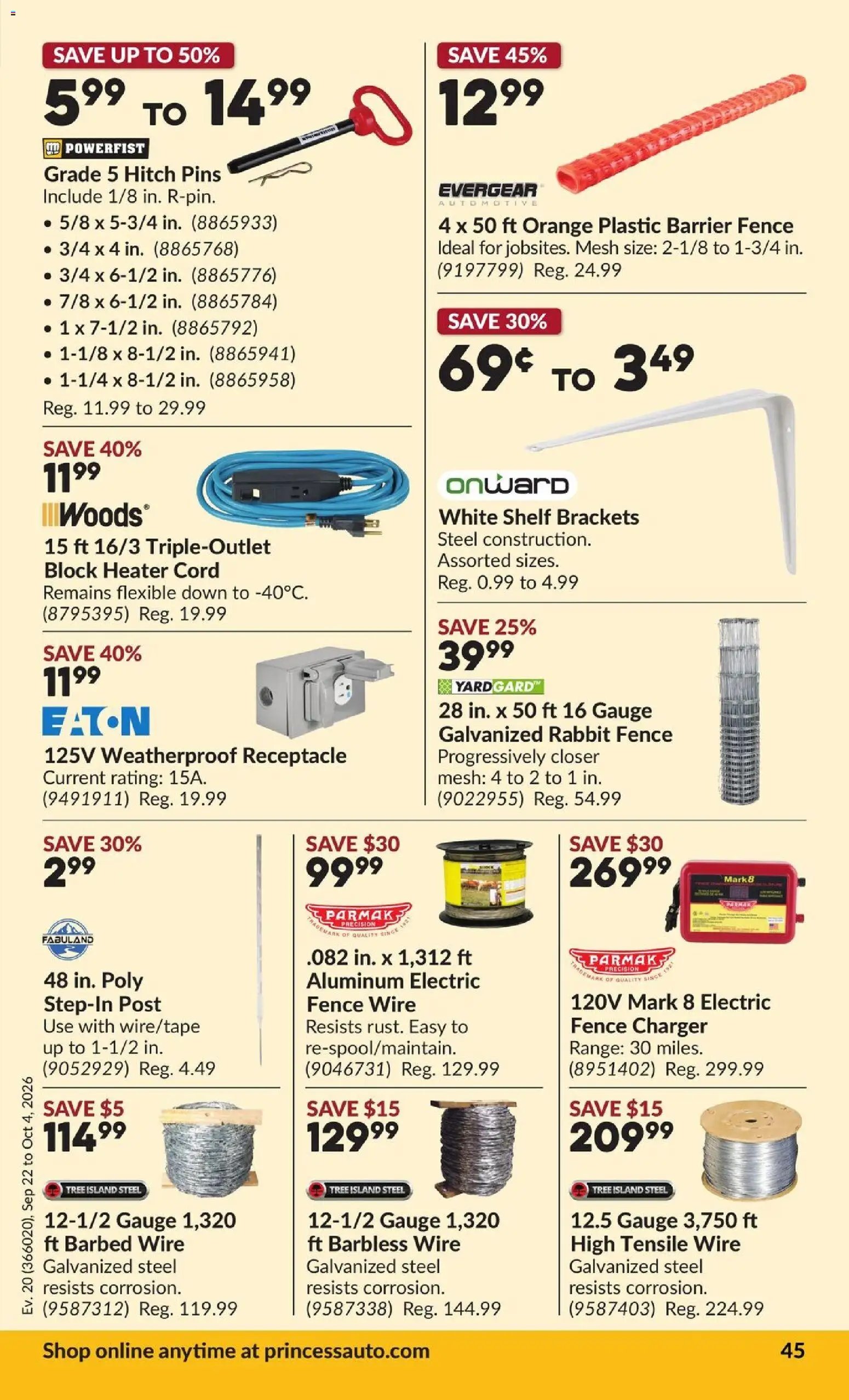 Princess Auto flyer - 2 Week Sale!