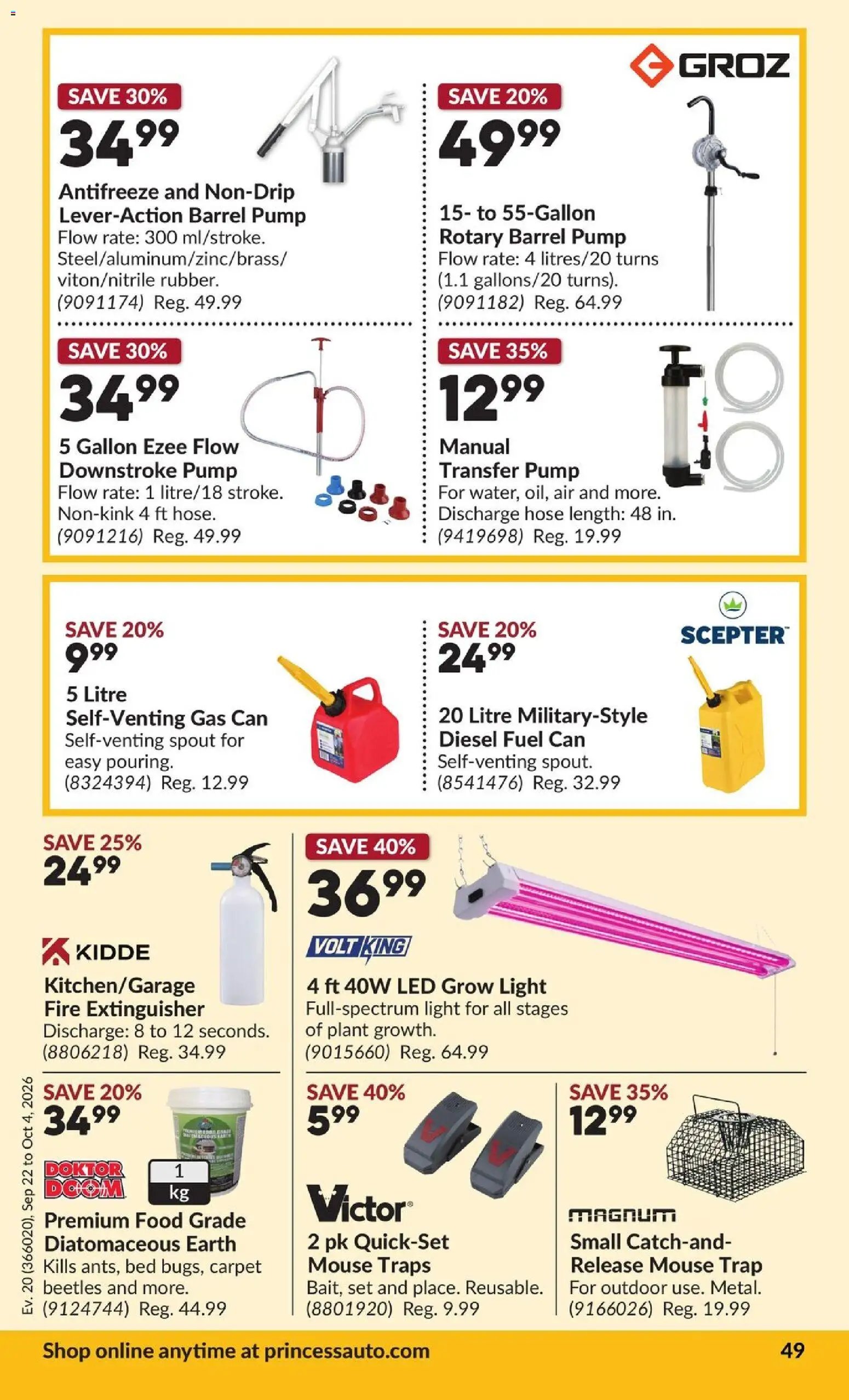Princess Auto flyer - 2 Week Sale!