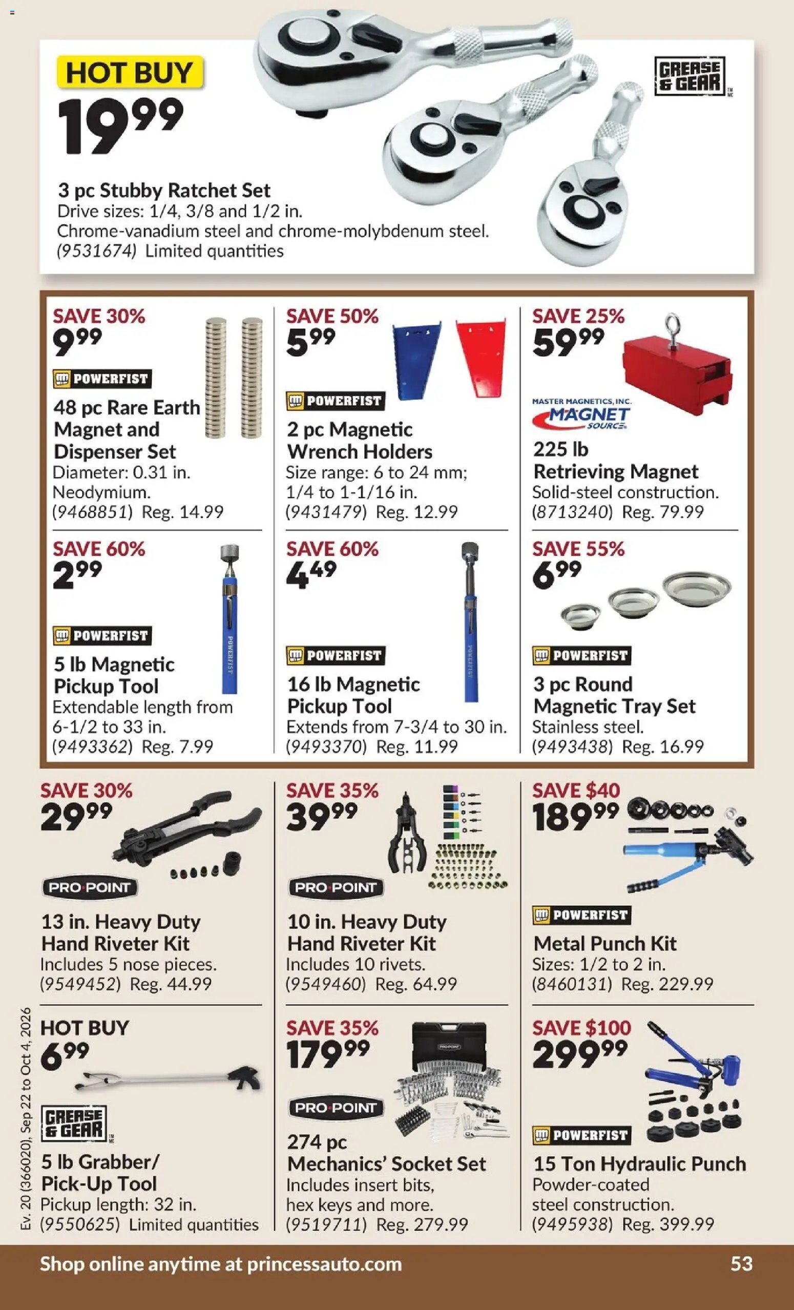 Princess Auto flyer - 2 Week Sale!