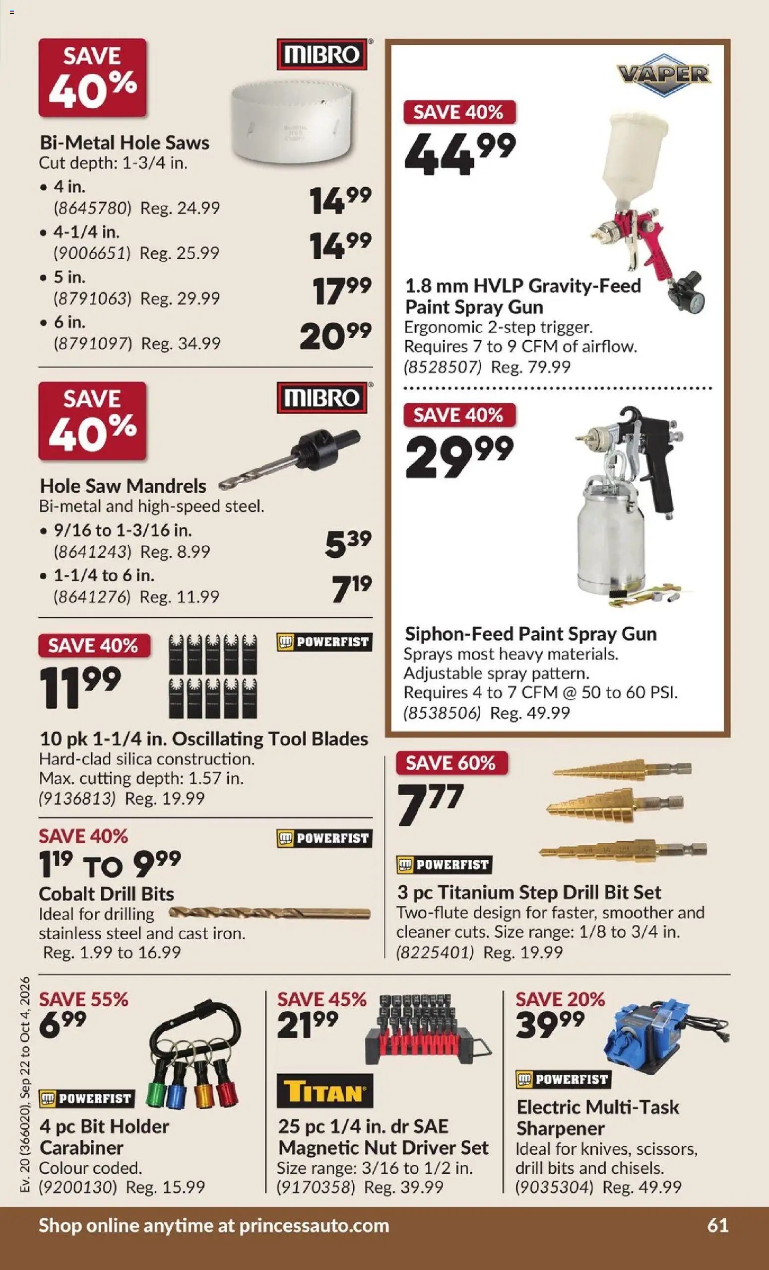 Princess Auto flyer - 2 Week Sale!
