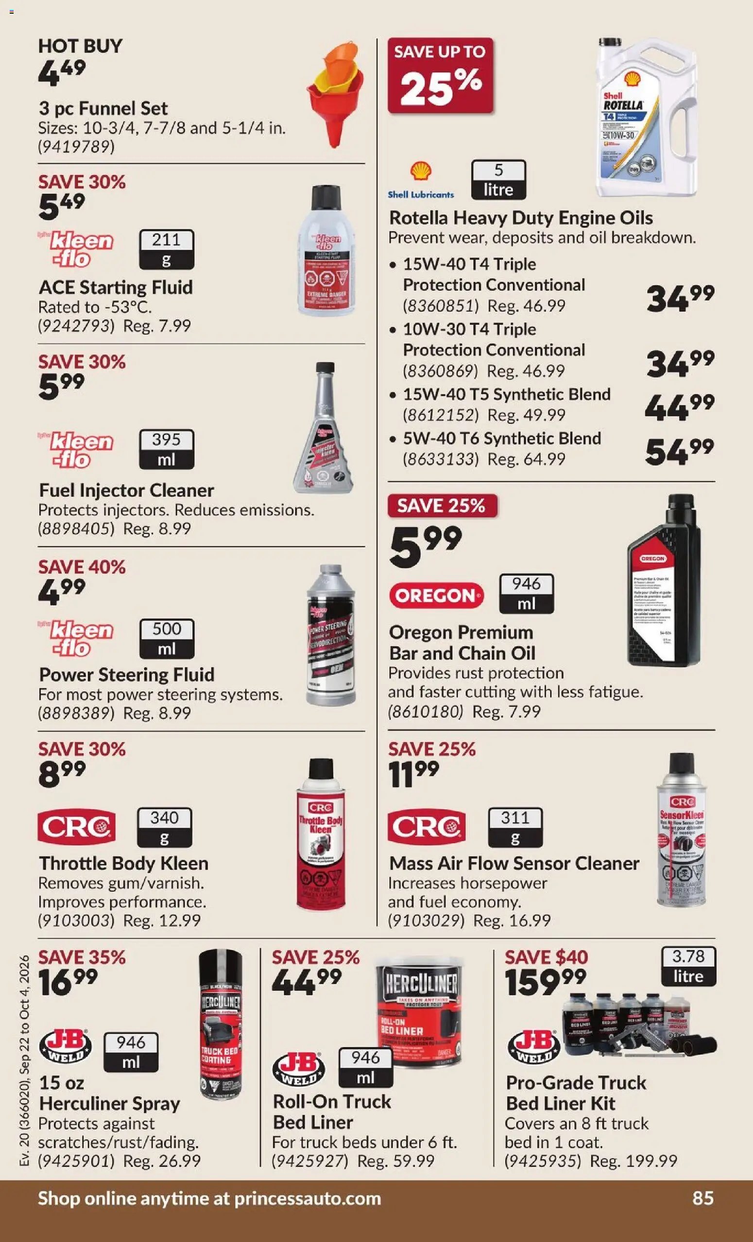 Princess Auto flyer - 2 Week Sale!