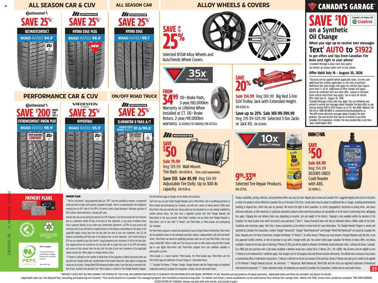 Canadian Tire weekly flyer