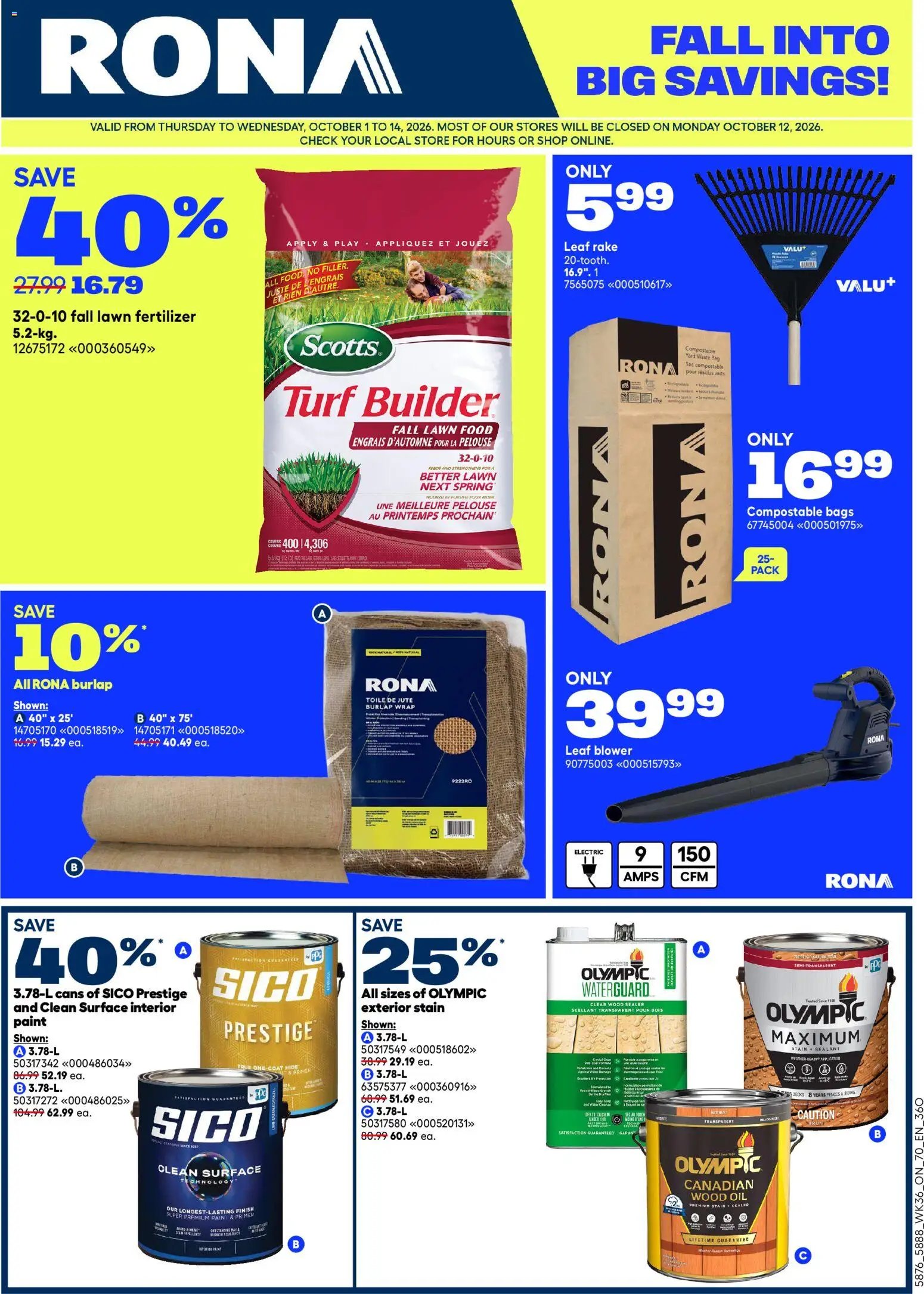 Rona weekly flyer