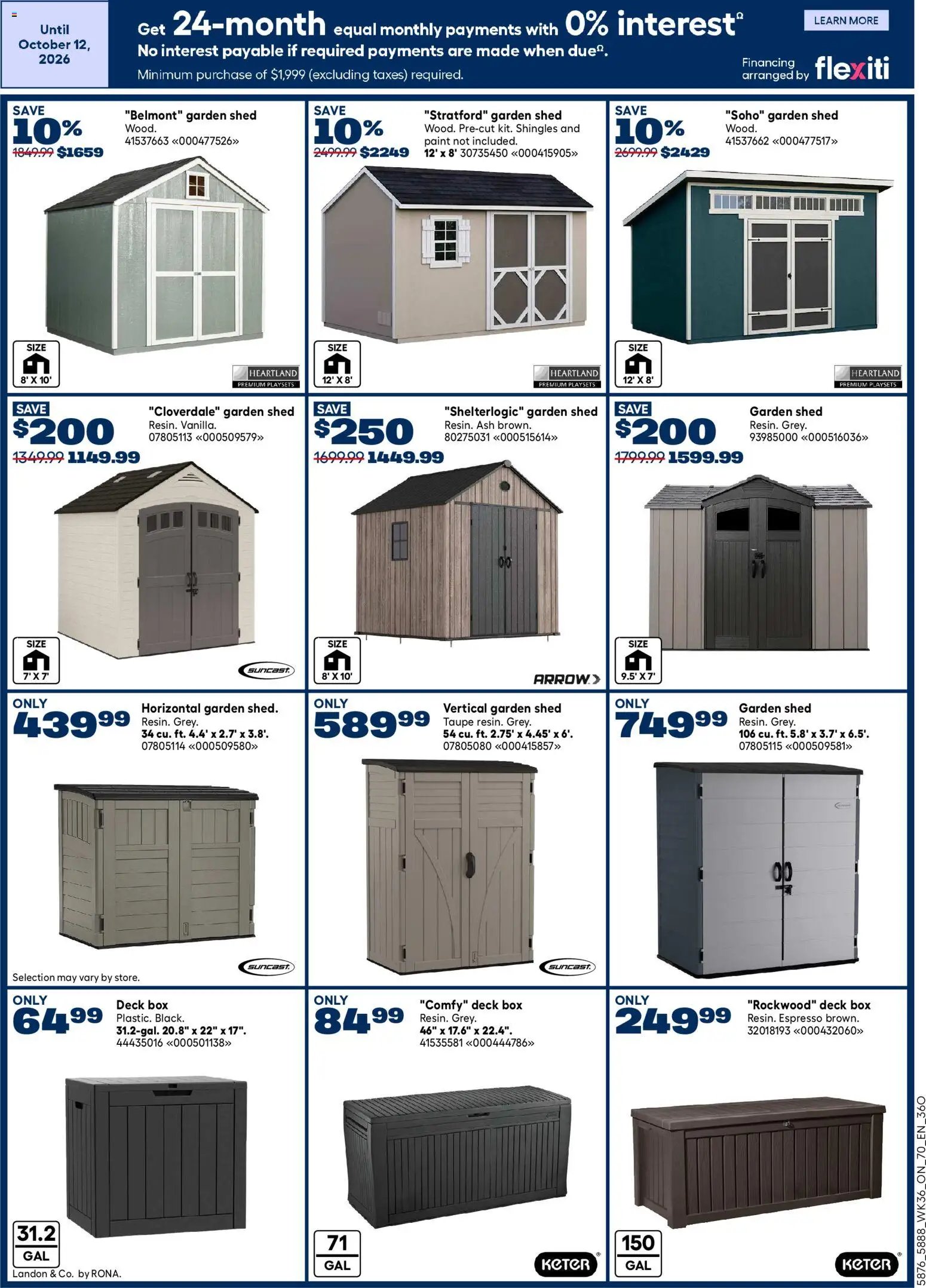 Rona weekly flyer