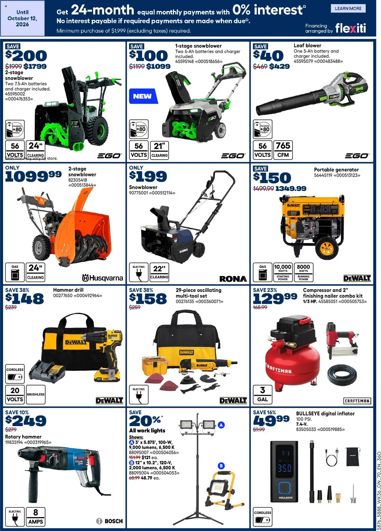 Rona weekly flyer