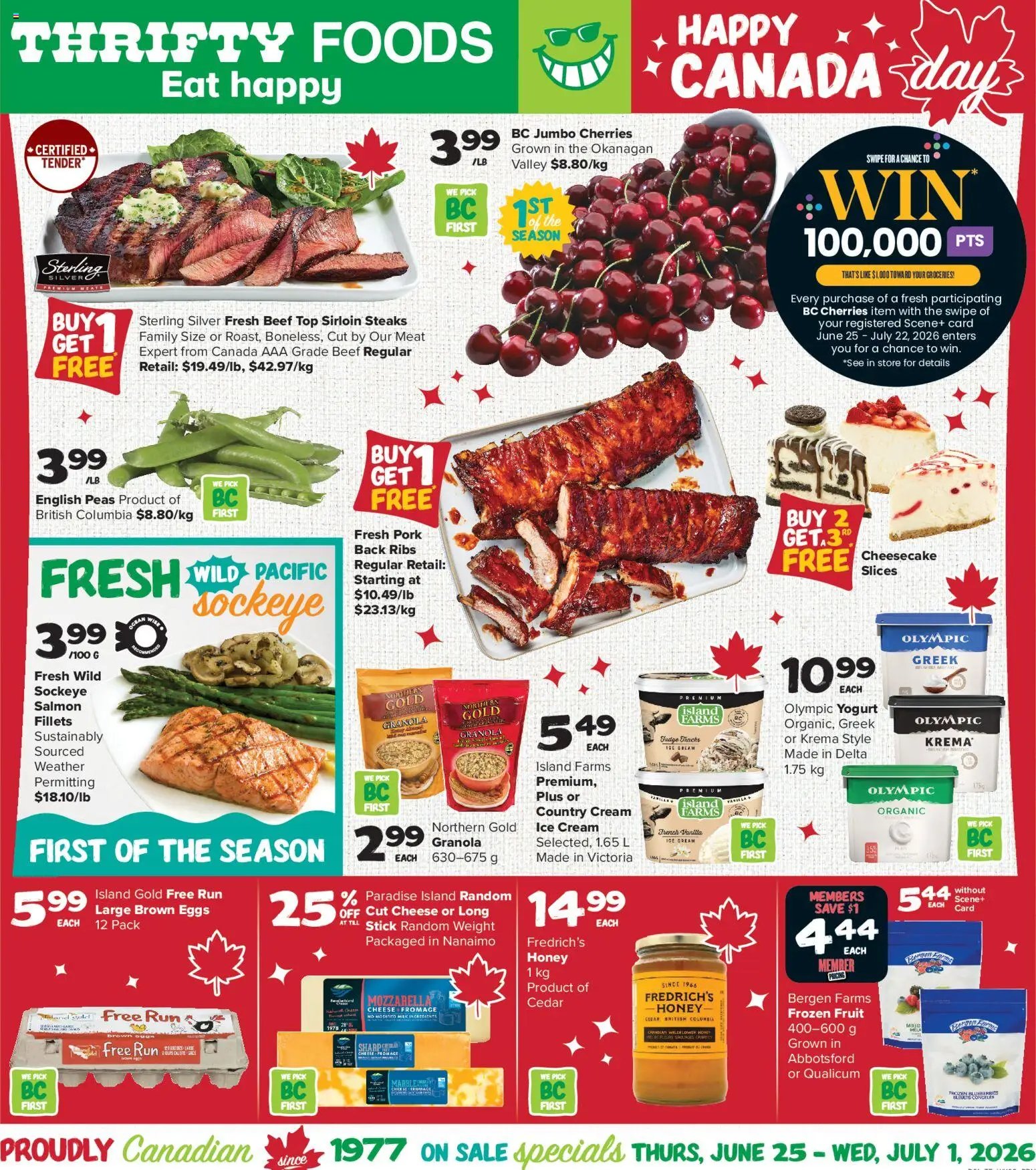 Thrifty Foods weekly flyer / circulaire