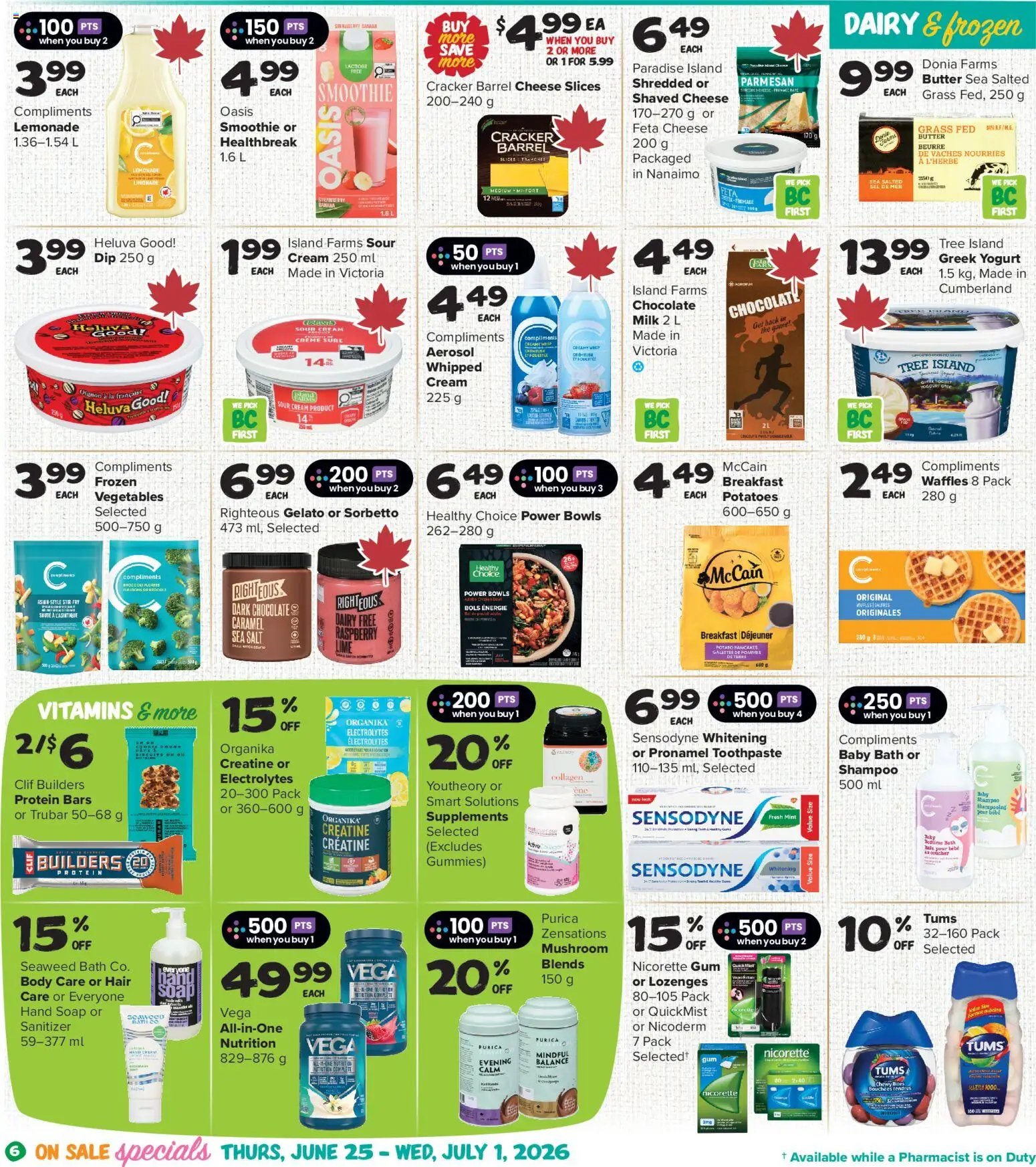 Thrifty Foods weekly flyer / circulaire