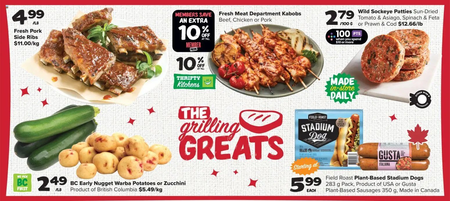 Thrifty Foods weekly flyer / circulaire
