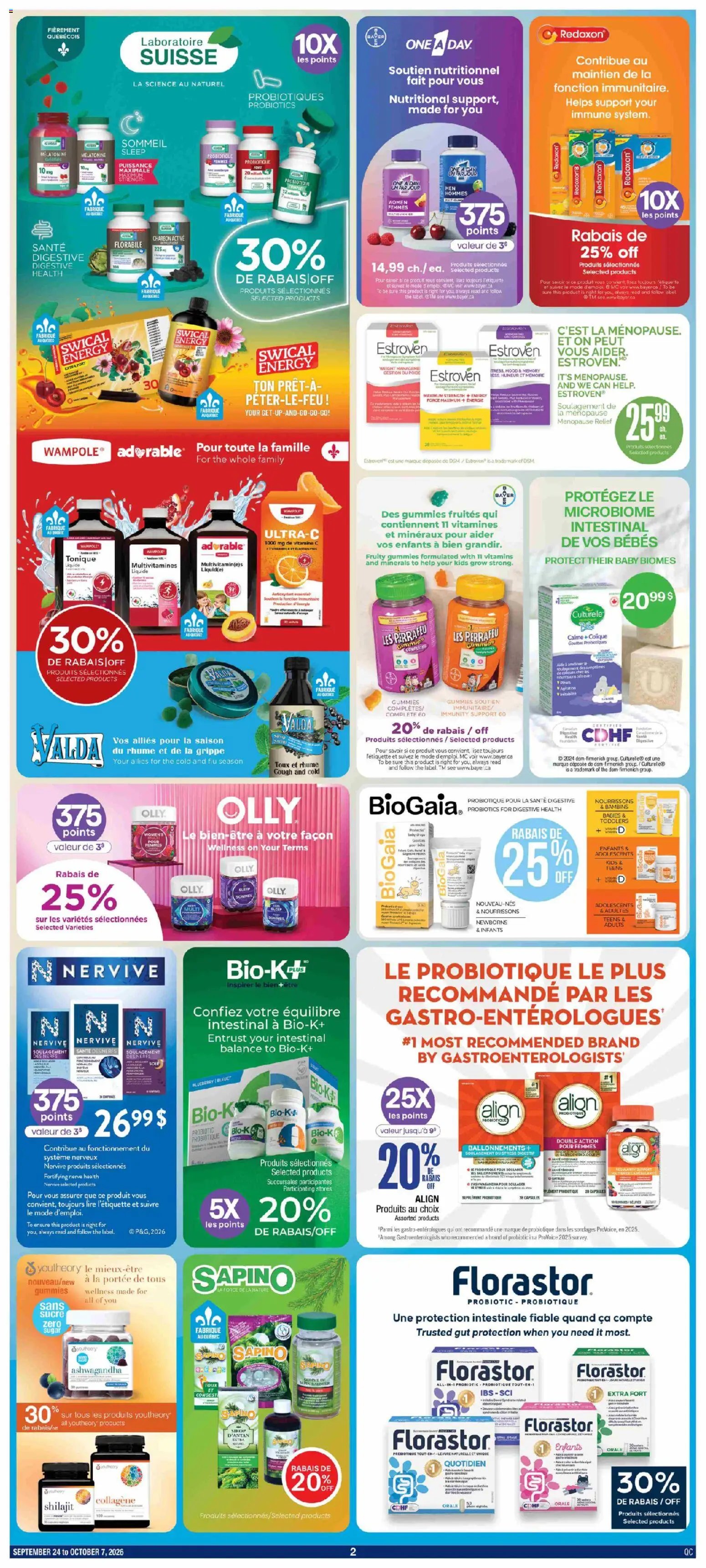 Jean Coutu - Encart produits naturels