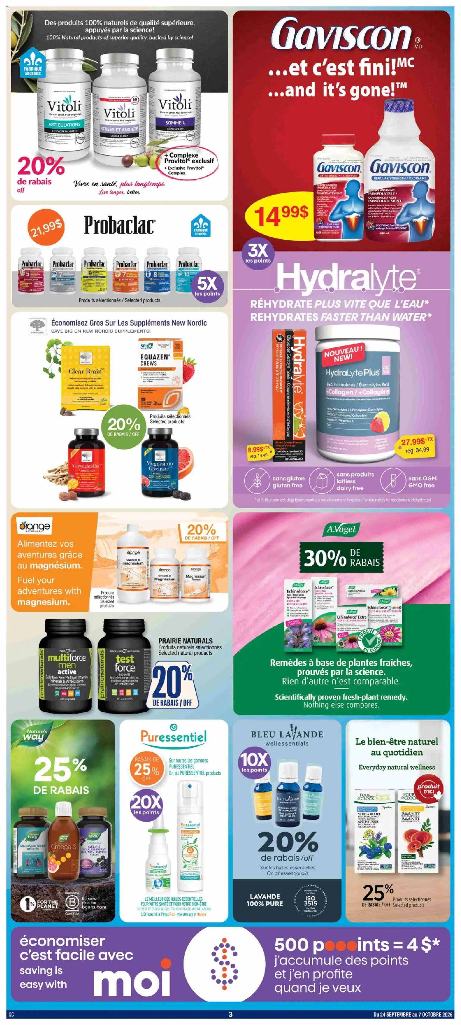 Jean Coutu - Encart produits naturels