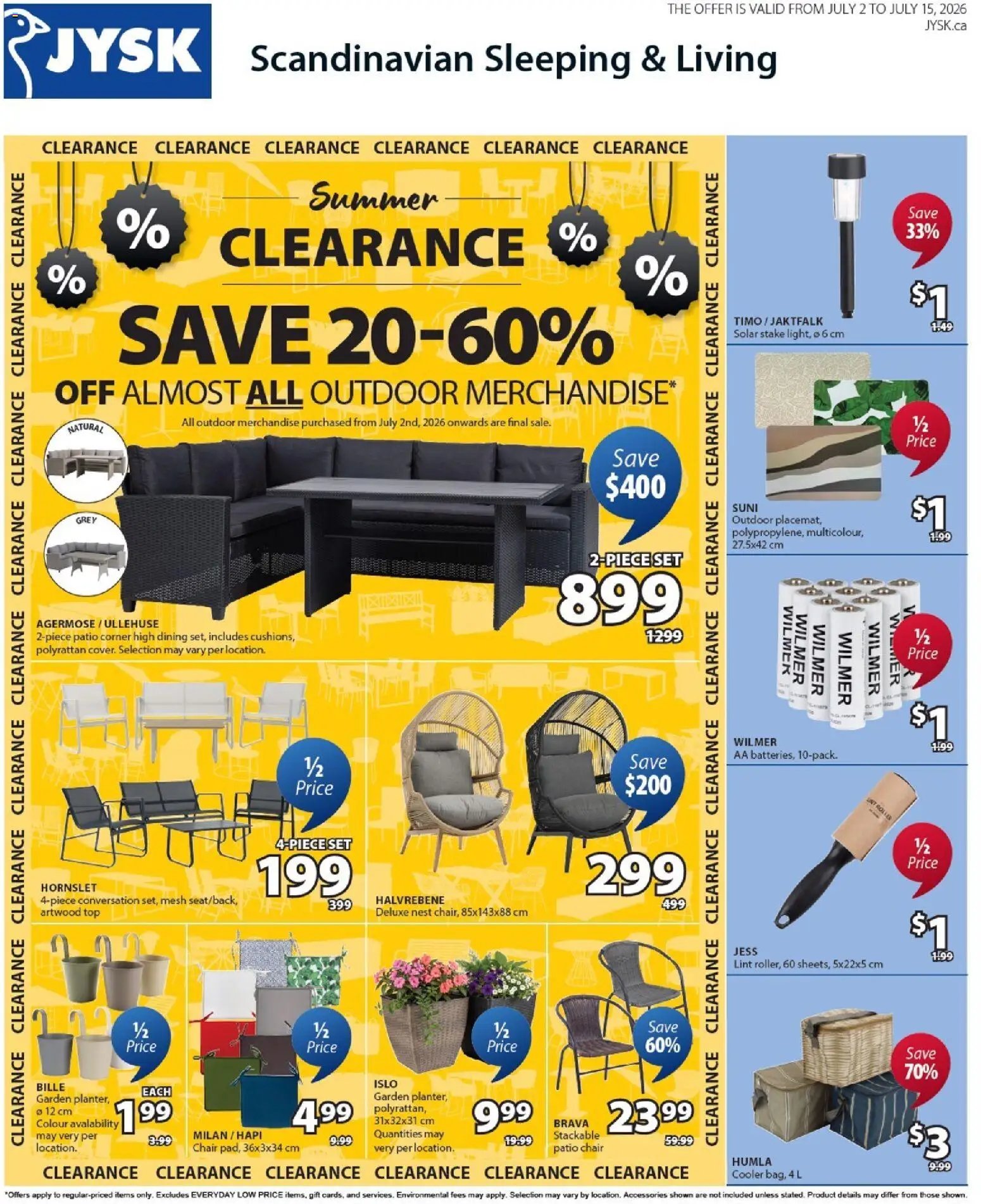 JYSK weekly flyer