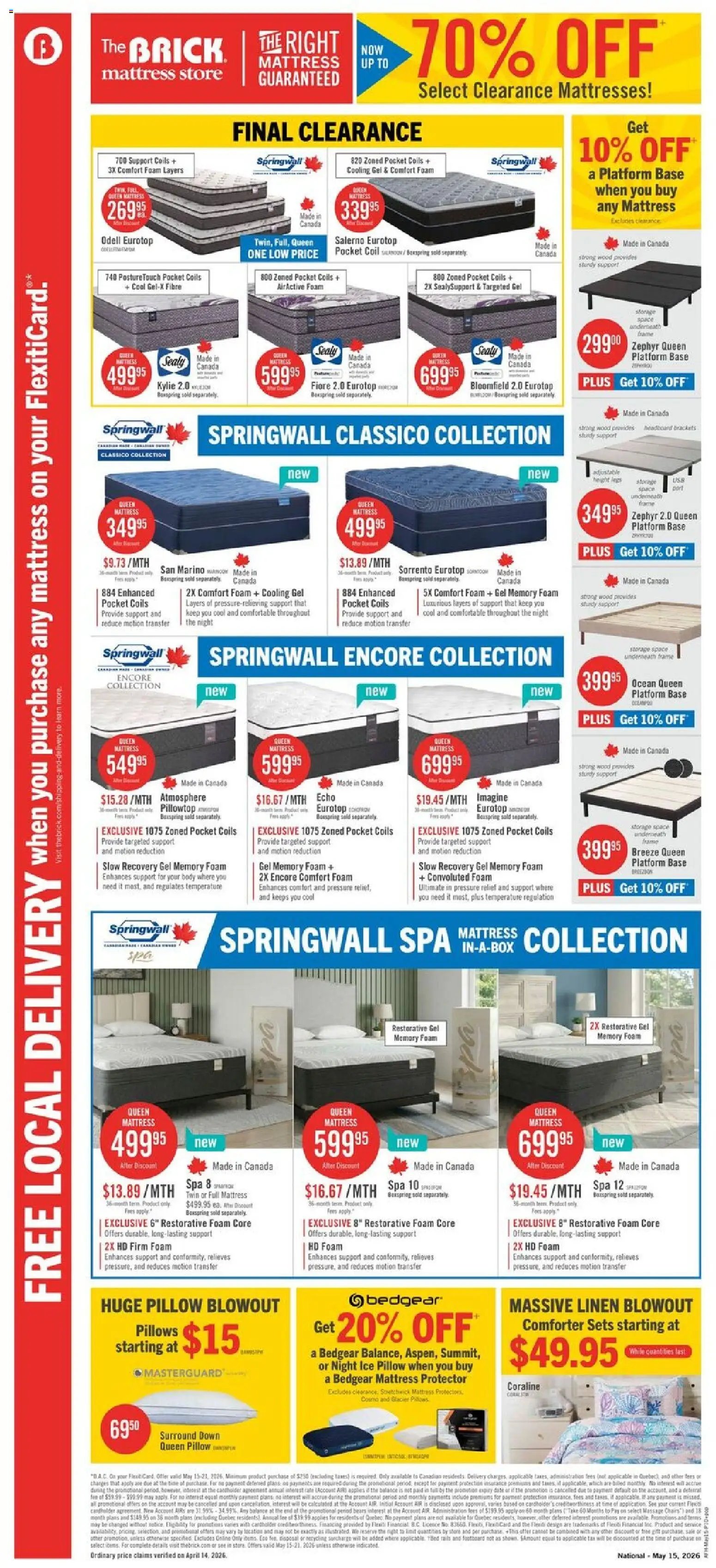 The Brick weekly flyer / circulaire