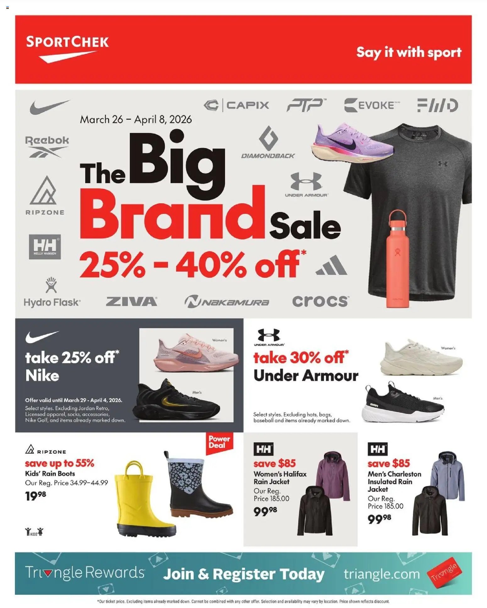 Sport Chek weekly flyer / circulaire (2026-03-26 - 2026-04-08) | 1