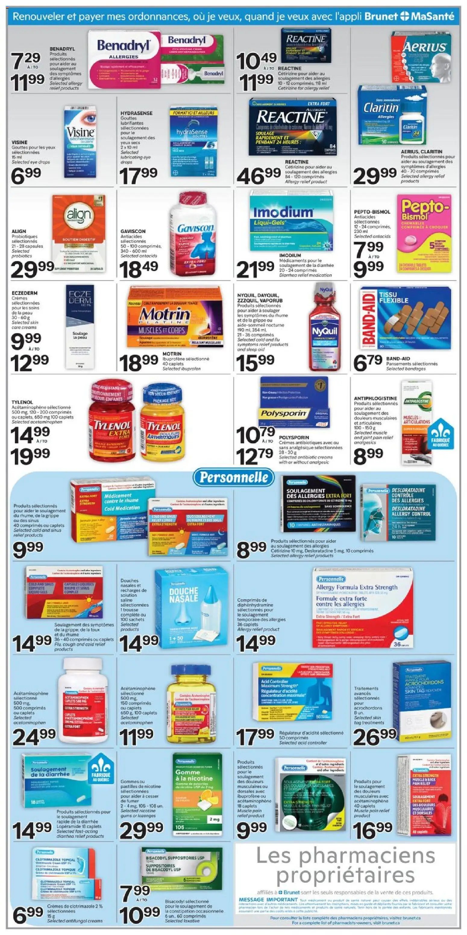 Brunet weekly flyer / circulaire