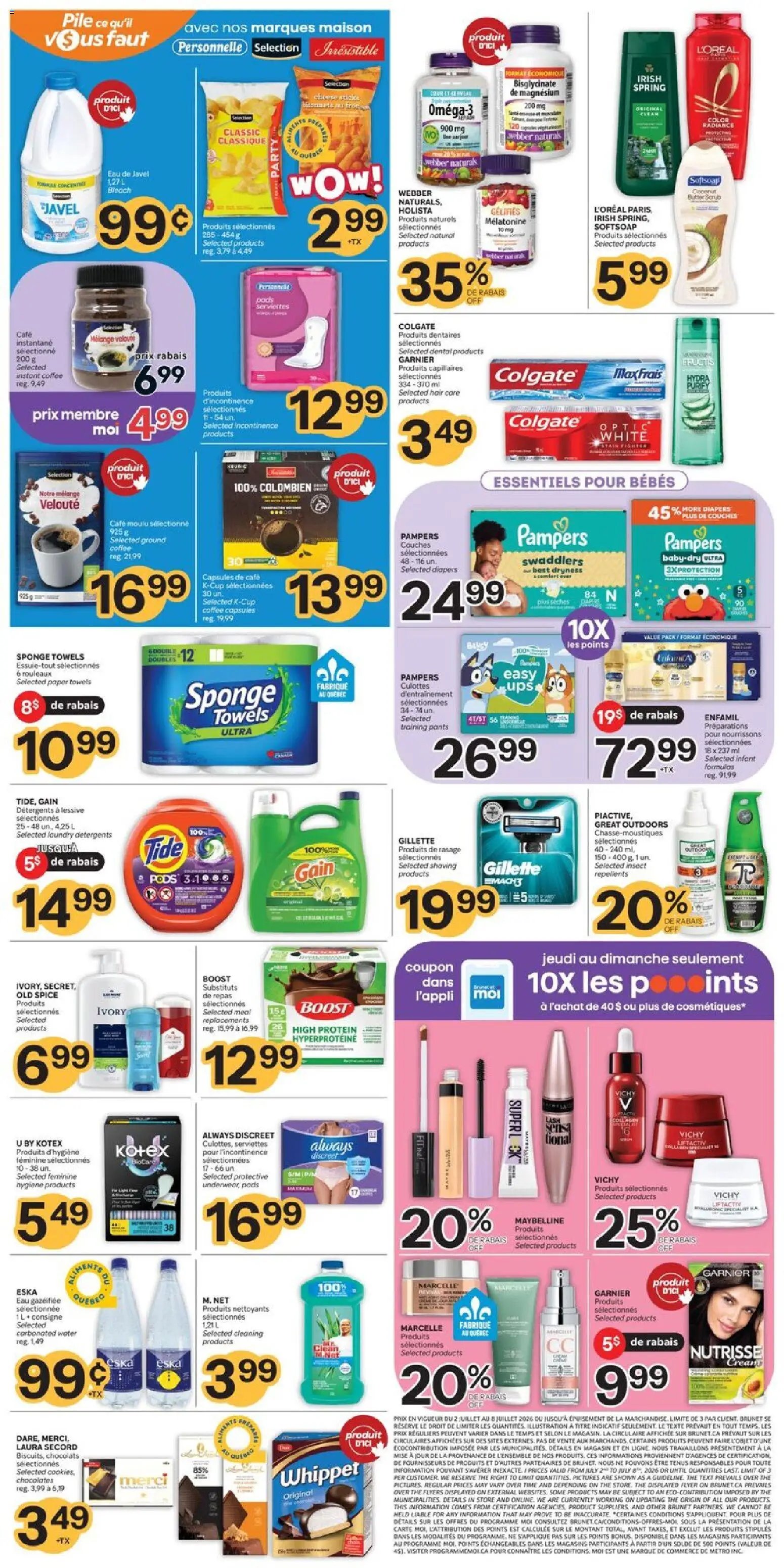 Brunet weekly flyer / circulaire