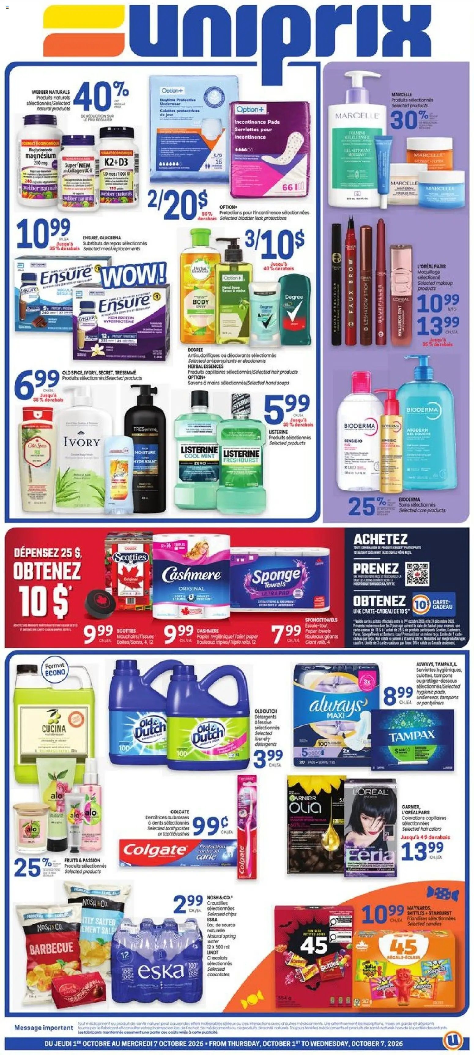 Uniprix weekly flyer / circulaire
