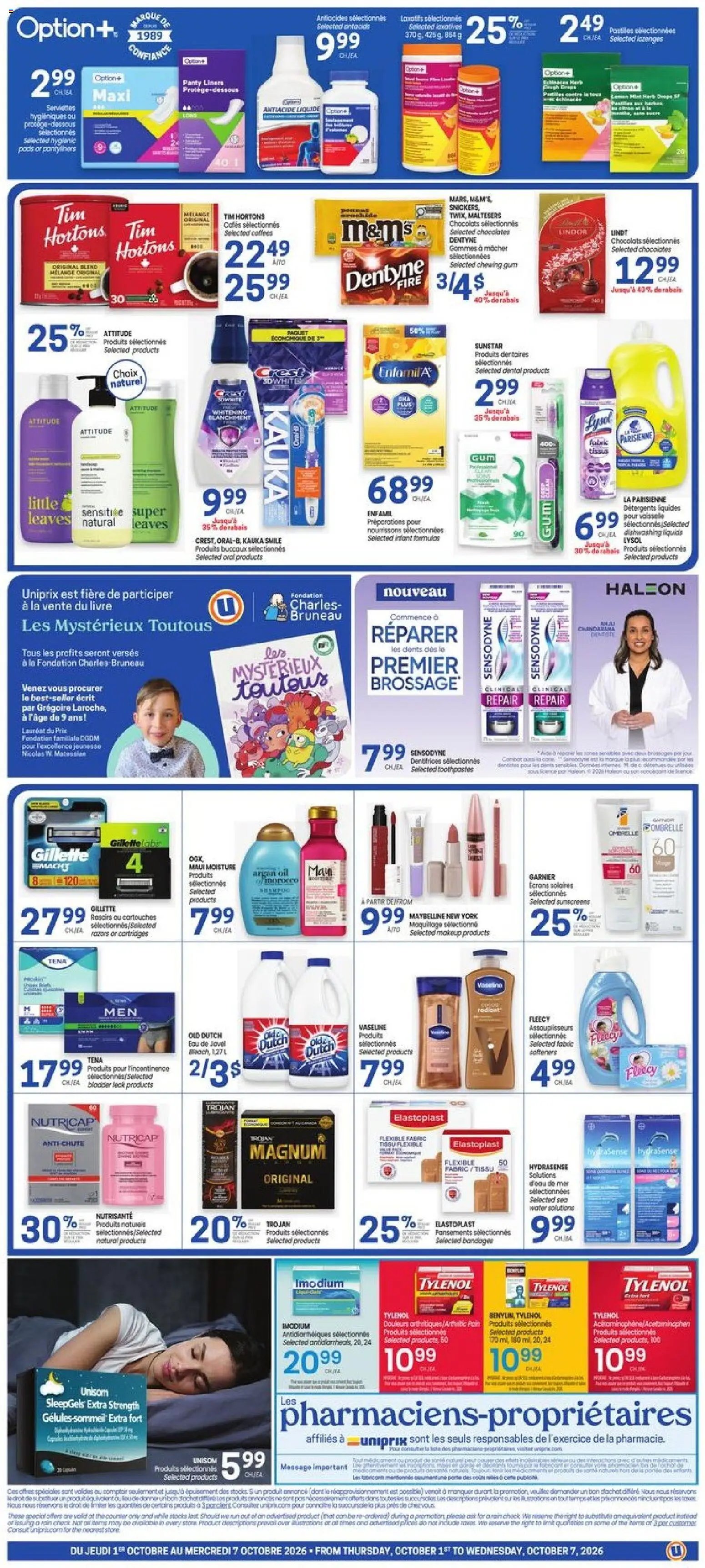 Uniprix weekly flyer / circulaire
