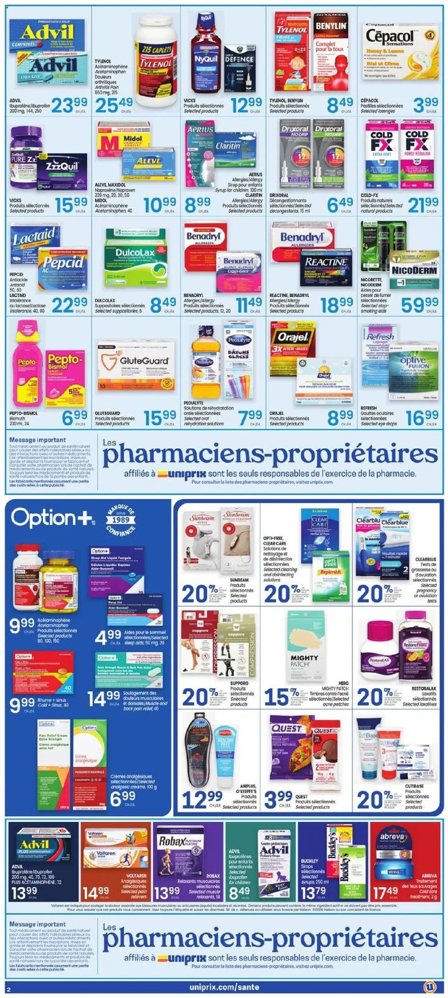 Uniprix weekly flyer / circulaire