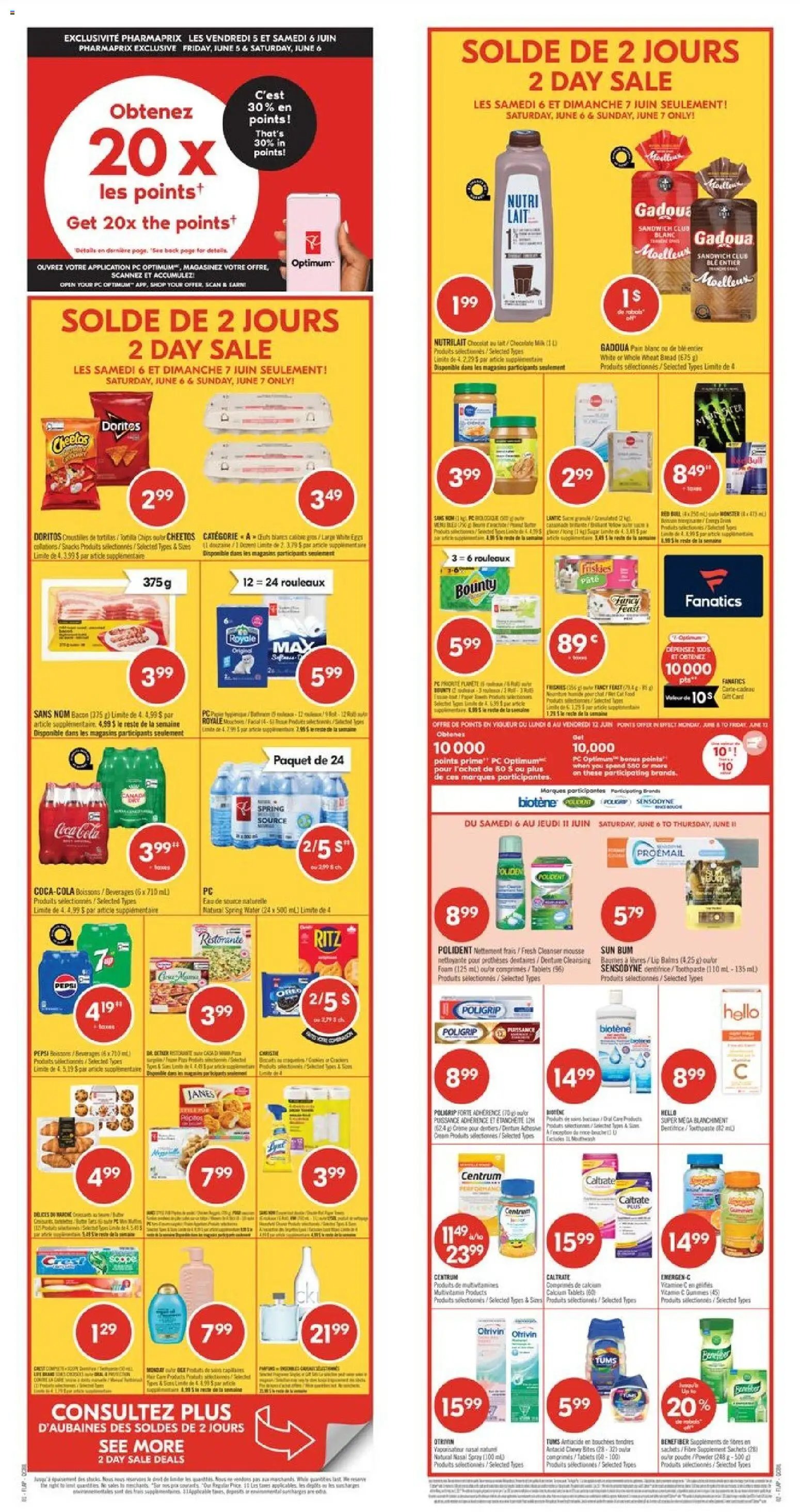 Pharmaprix weekly flyer / circulaire