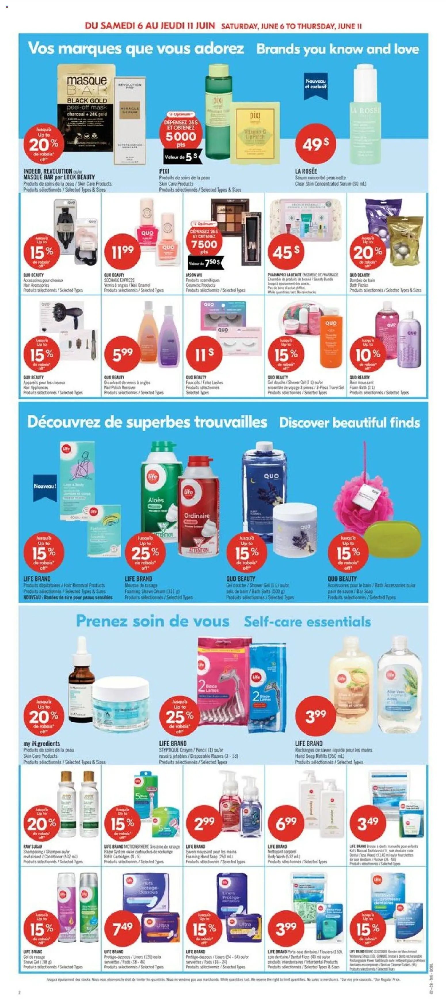 Pharmaprix weekly flyer / circulaire
